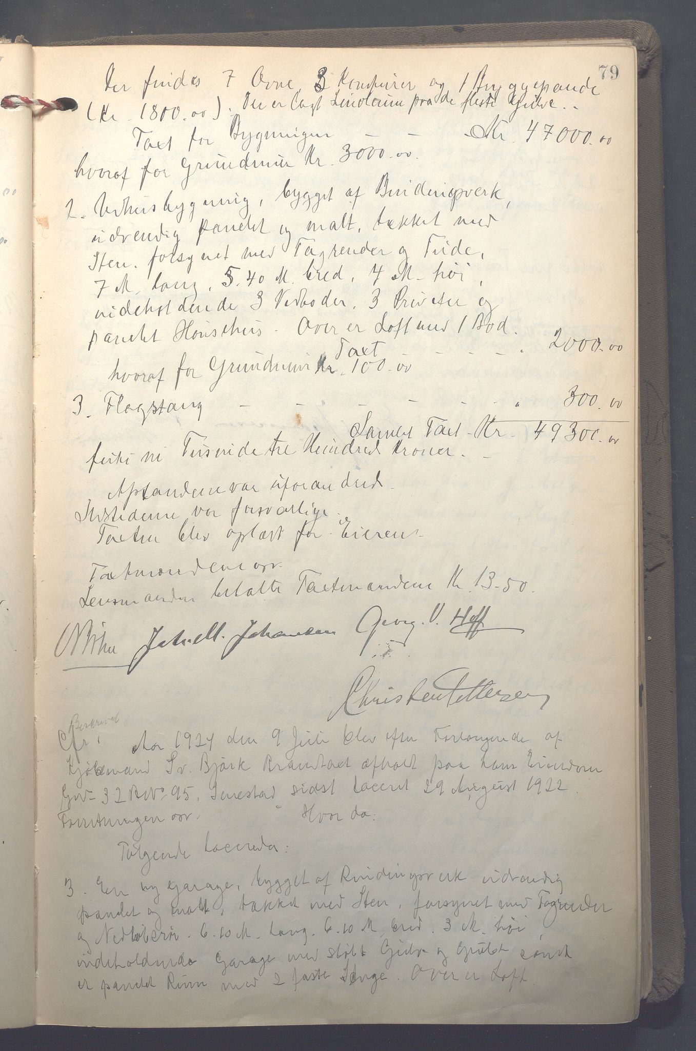 Lensmennene i Aker, OBA/A-10133/F/Fb/L0002: Branntakstprotokoll, 1922-1929, s. 79