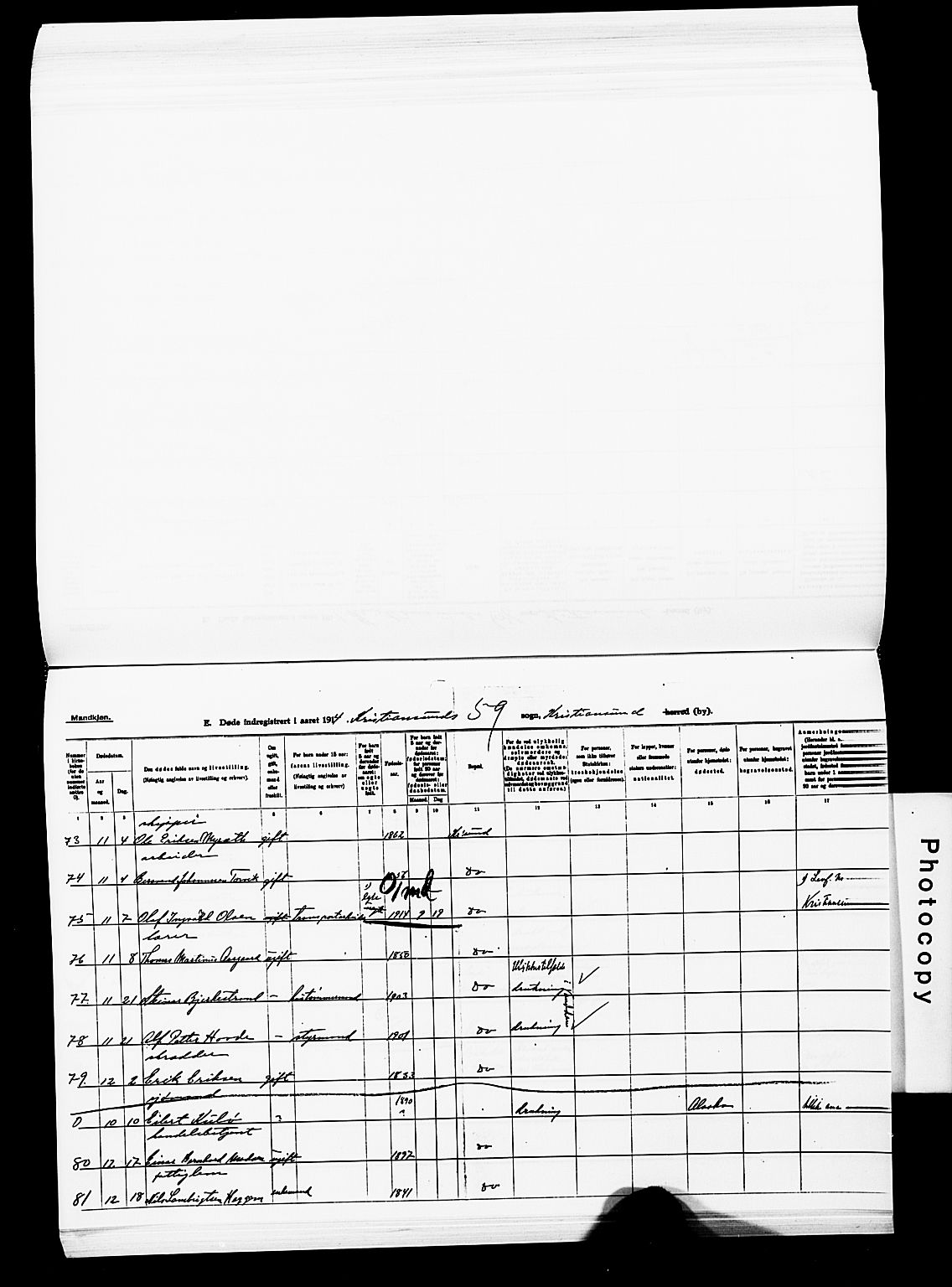 Ministerialprotokoller, klokkerbøker og fødselsregistre - Møre og Romsdal, AV/SAT-A-1454/572/L0860: Ministerialbok nr. 572D04, 1903-1916