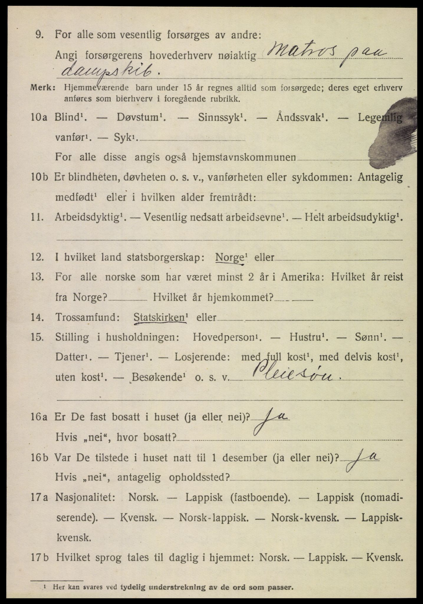 SAT, Folketelling 1920 for 1848 Steigen herred, 1920, s. 4269