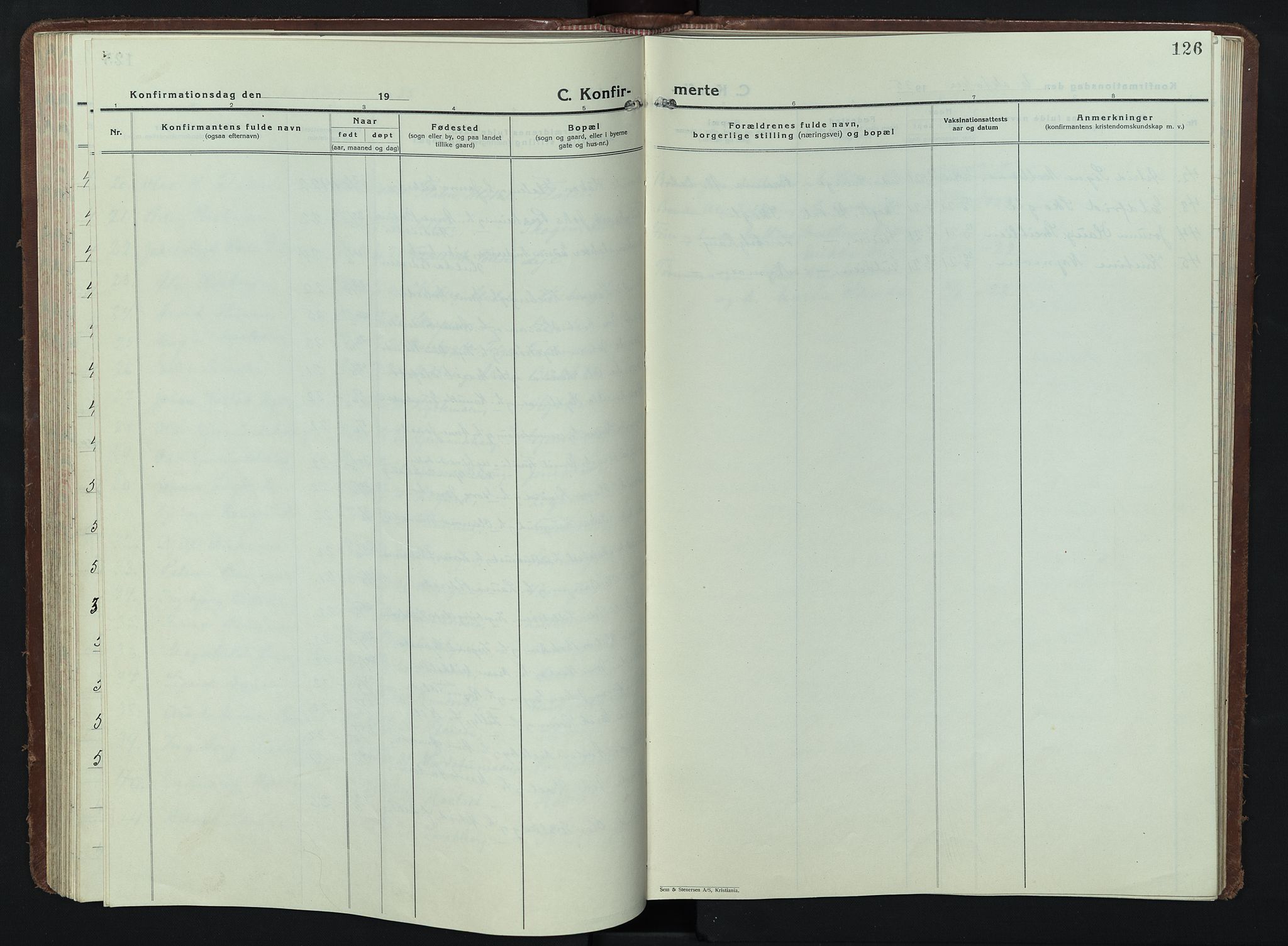 Alvdal prestekontor, AV/SAH-PREST-060/H/Ha/Hab/L0007: Klokkerbok nr. 7, 1924-1945, s. 126