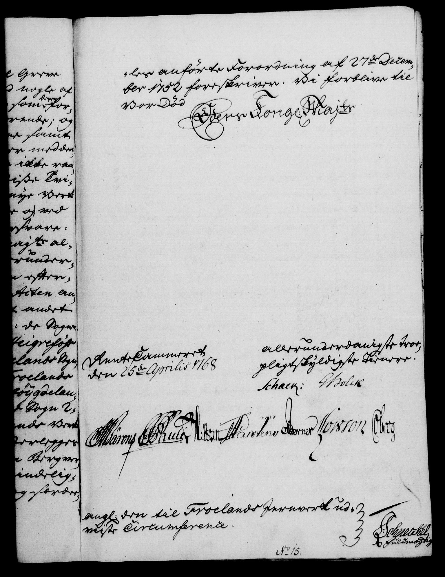 Rentekammeret, Kammerkanselliet, RA/EA-3111/G/Gf/Gfa/L0050: Norsk relasjons- og resolusjonsprotokoll (merket RK 52.50), 1768, s. 183