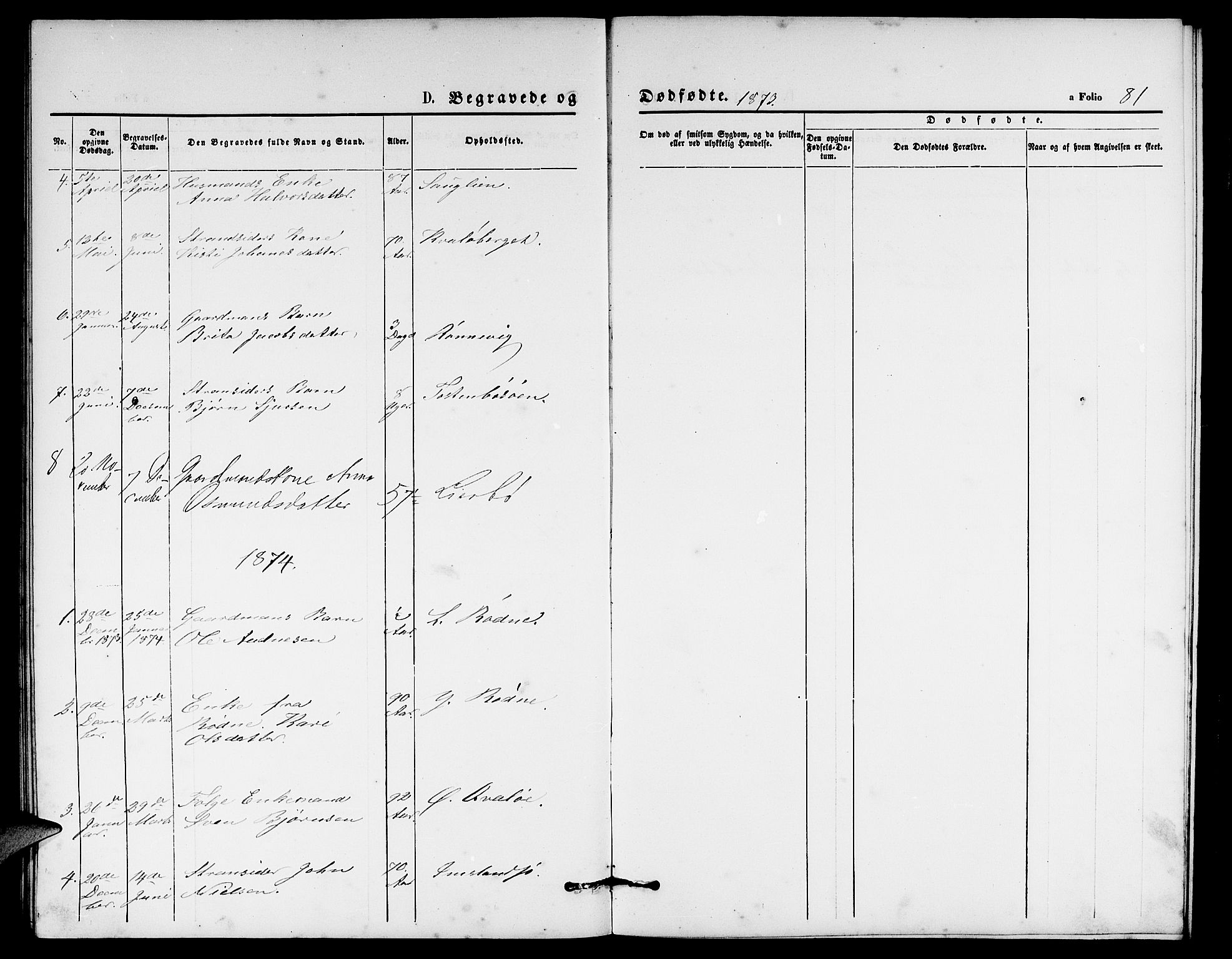 Vikedal sokneprestkontor, AV/SAST-A-101840/01/V: Klokkerbok nr. B 4, 1868-1890, s. 81