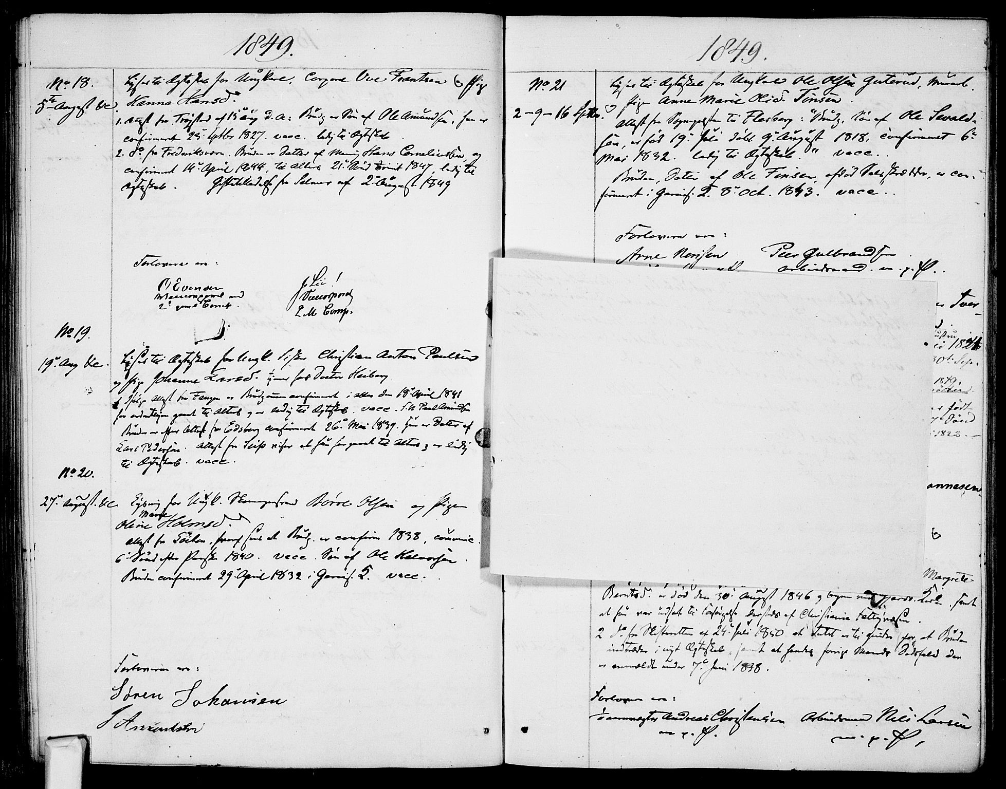 Garnisonsmenigheten Kirkebøker, SAO/A-10846/H/Ha/L0005: Lysningsprotokoll nr. I 5, 1844-1856