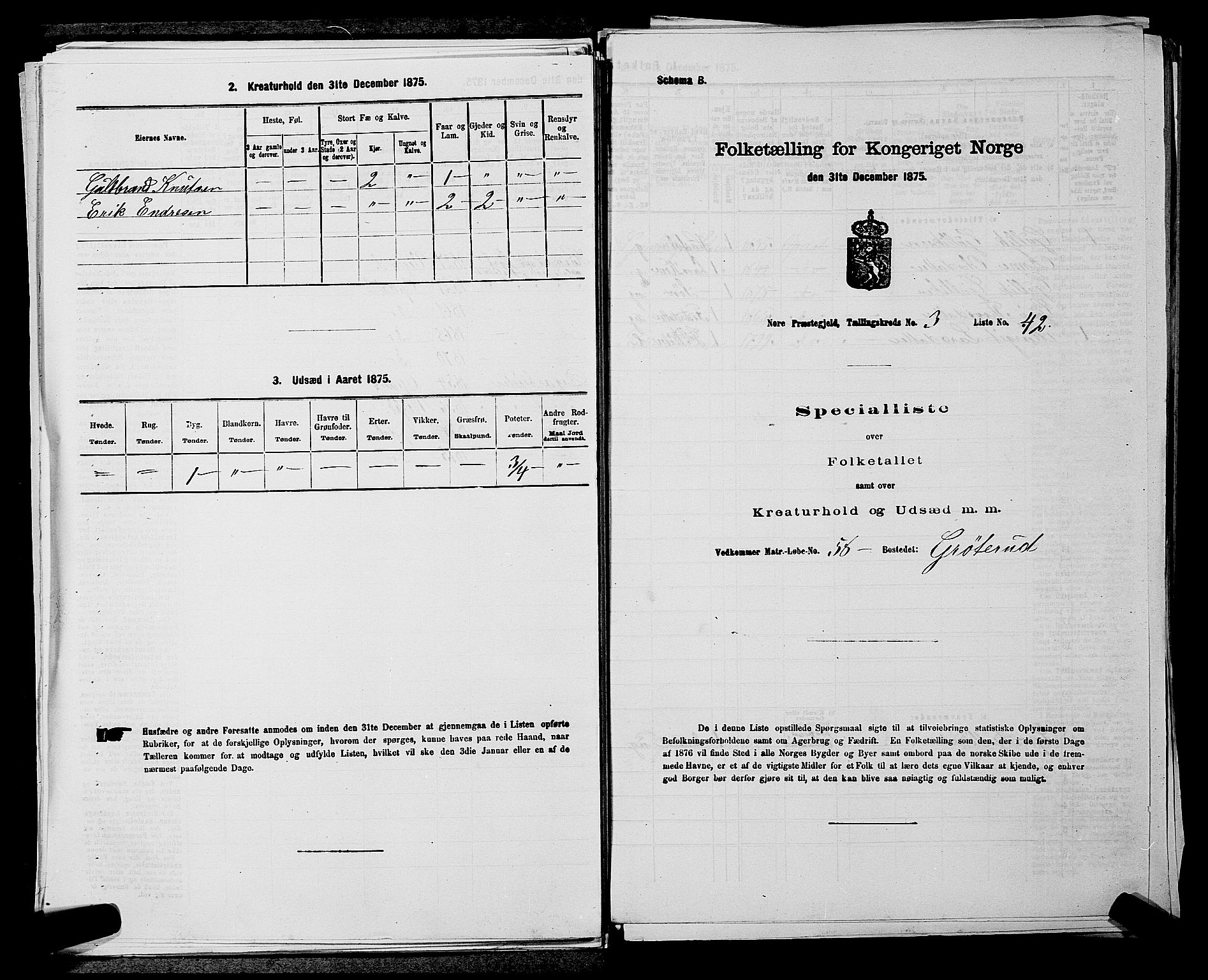 SAKO, Folketelling 1875 for 0633P Nore prestegjeld, 1875, s. 370