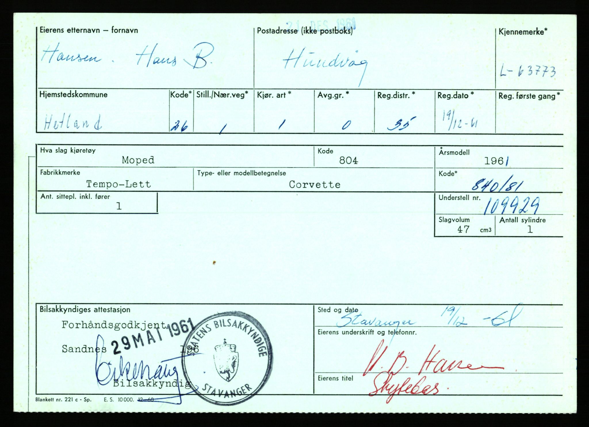 Stavanger trafikkstasjon, AV/SAST-A-101942/0/F/L0063: L-62700 - L-63799, 1930-1971, s. 2679