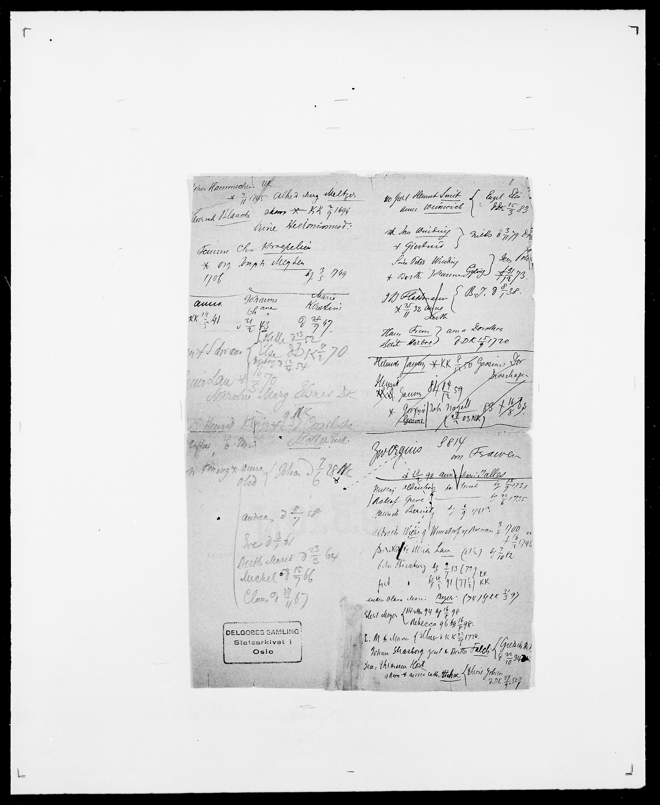 Delgobe, Charles Antoine - samling, AV/SAO-PAO-0038/D/Da/L0016: Hamborg - Hektoen, s. 25