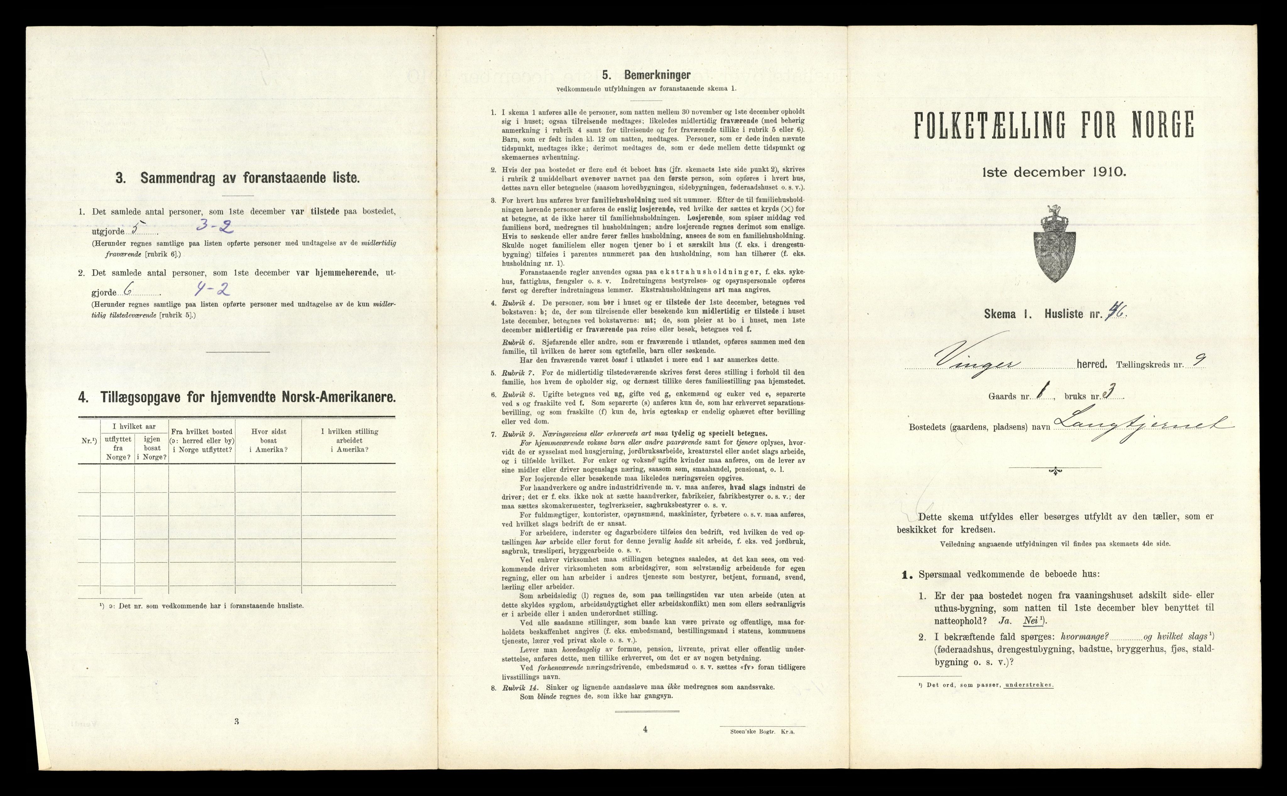 RA, Folketelling 1910 for 0421 Vinger herred, 1910, s. 1097