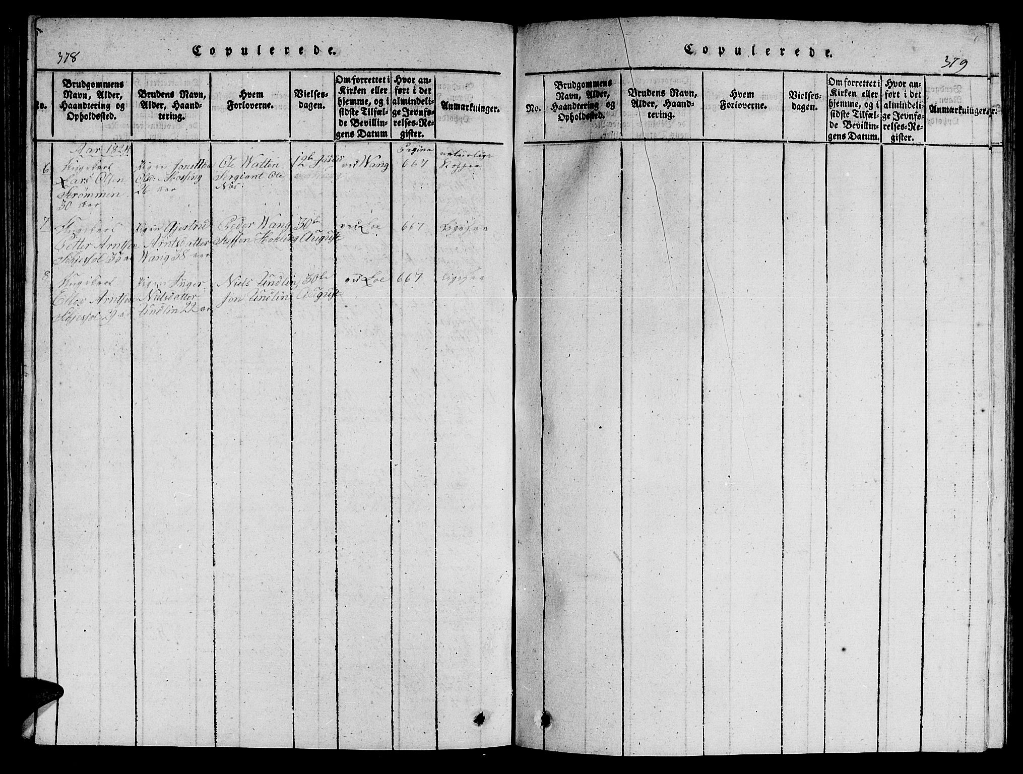 Ministerialprotokoller, klokkerbøker og fødselsregistre - Nord-Trøndelag, SAT/A-1458/714/L0132: Klokkerbok nr. 714C01, 1817-1824, s. 378-379