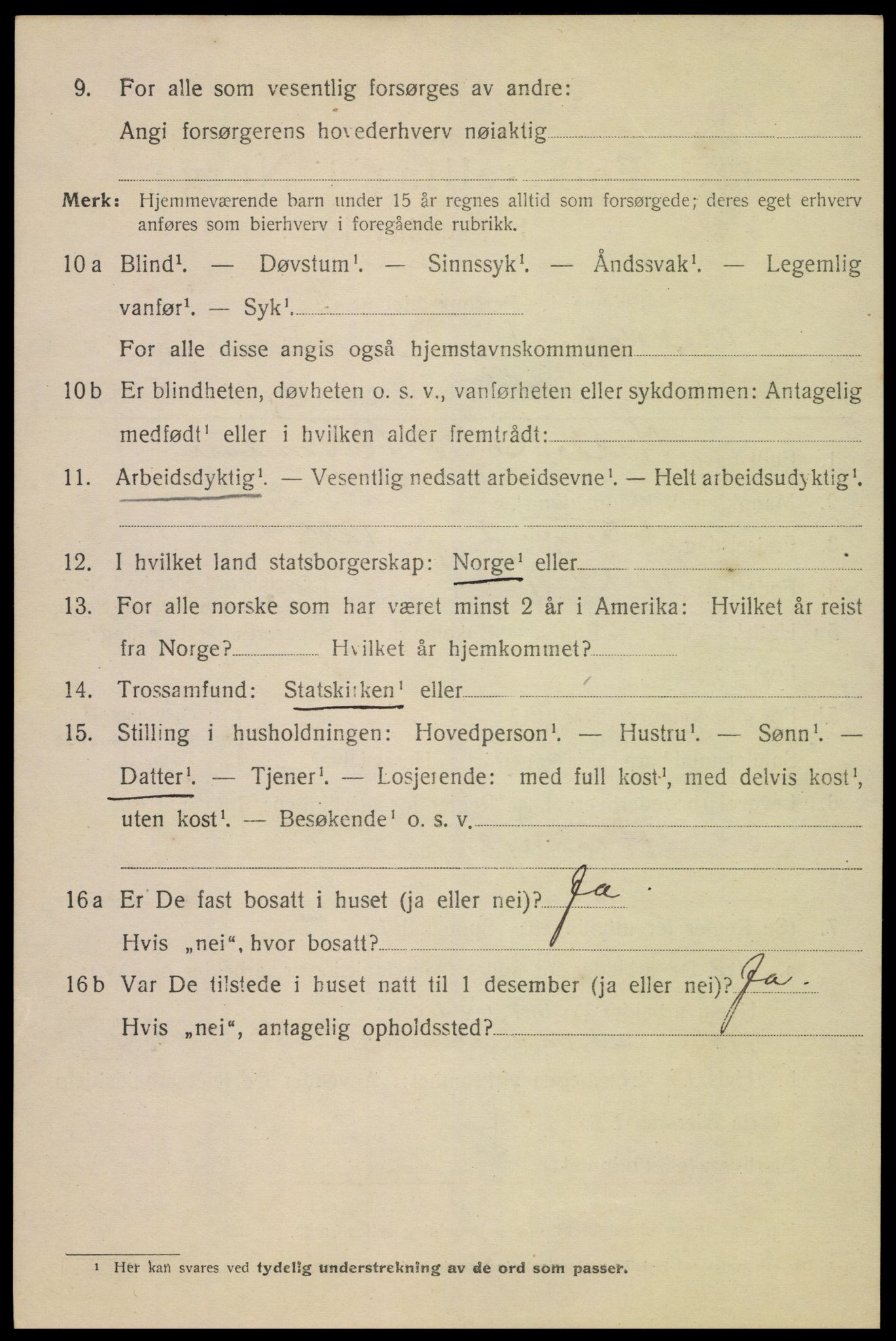 SAK, Folketelling 1920 for 1004 Flekkefjord kjøpstad, 1920, s. 5743