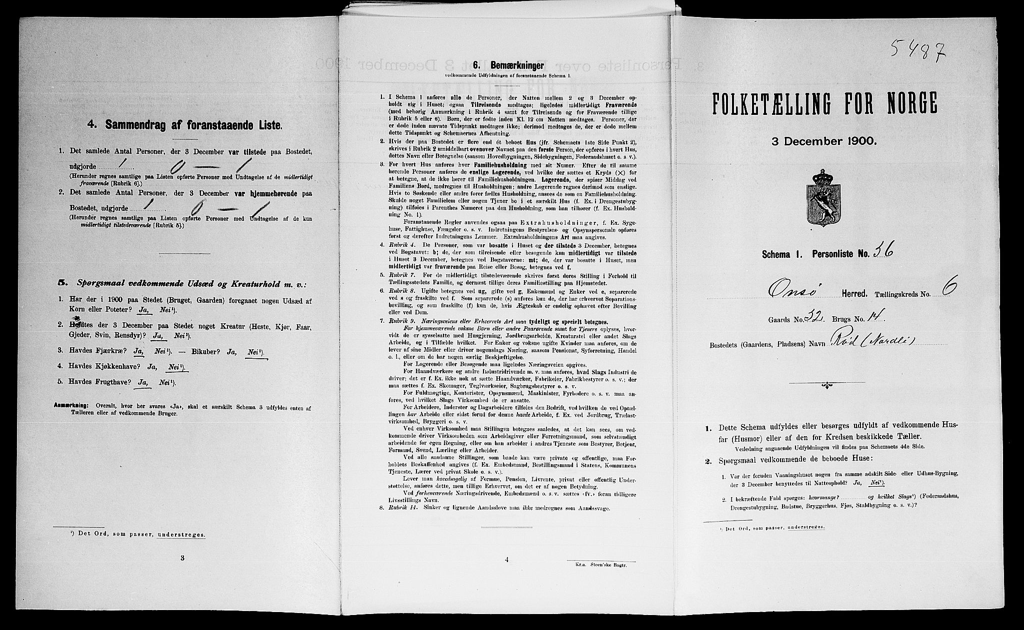 SAO, Folketelling 1900 for 0134 Onsøy herred, 1900, s. 1253