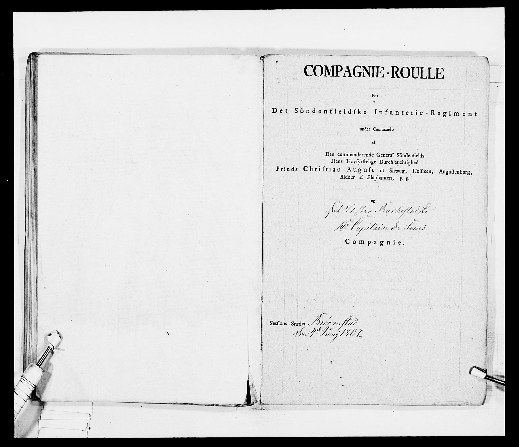 Generalitets- og kommissariatskollegiet, Det kongelige norske kommissariatskollegium, AV/RA-EA-5420/E/Eh/L0030a: Sønnafjelske gevorbne infanteriregiment, 1807, s. 93