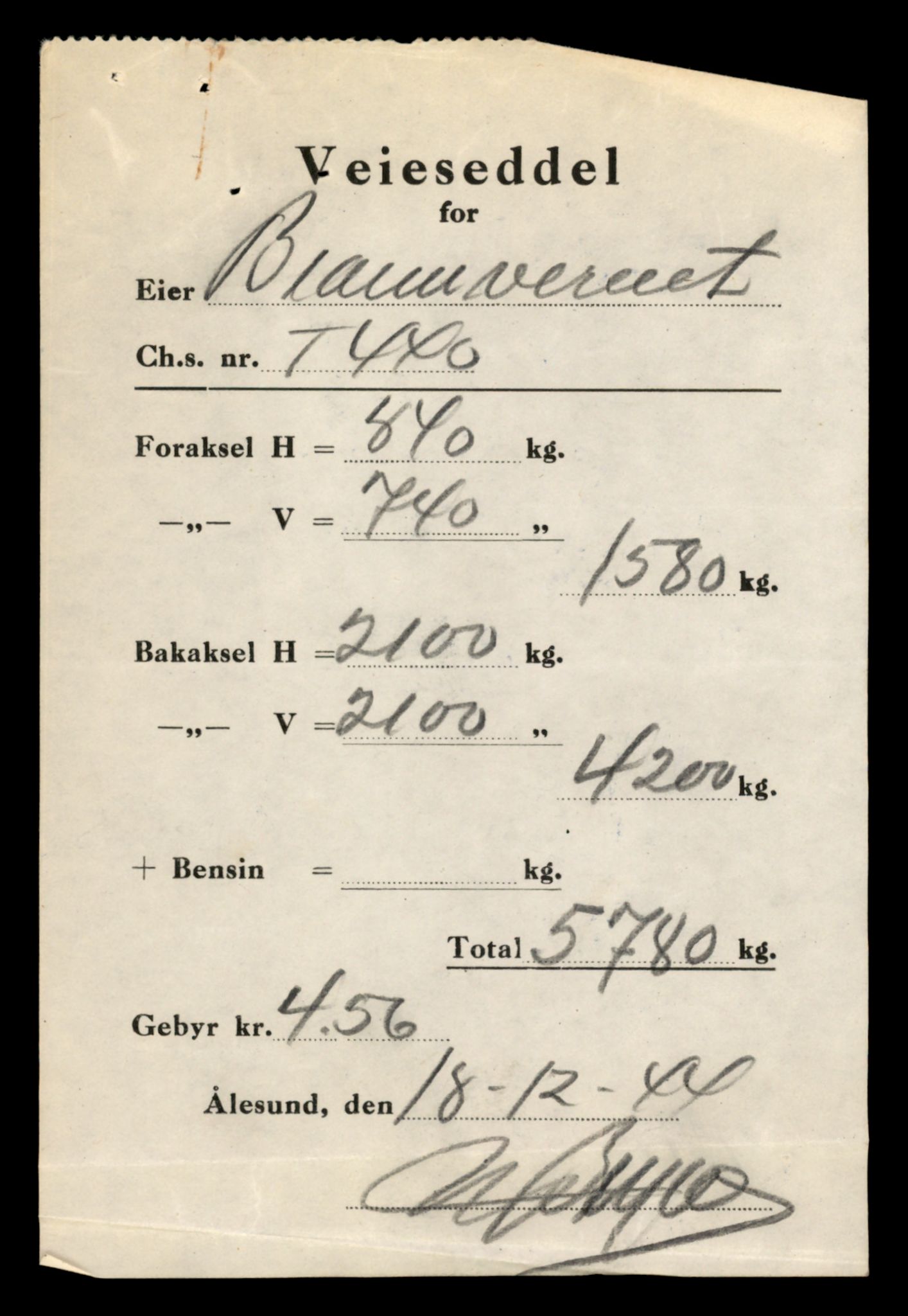 Møre og Romsdal vegkontor - Ålesund trafikkstasjon, AV/SAT-A-4099/F/Fe/L0001: Registreringskort for kjøretøy T 3 - T 127, 1927-1998, s. 1469