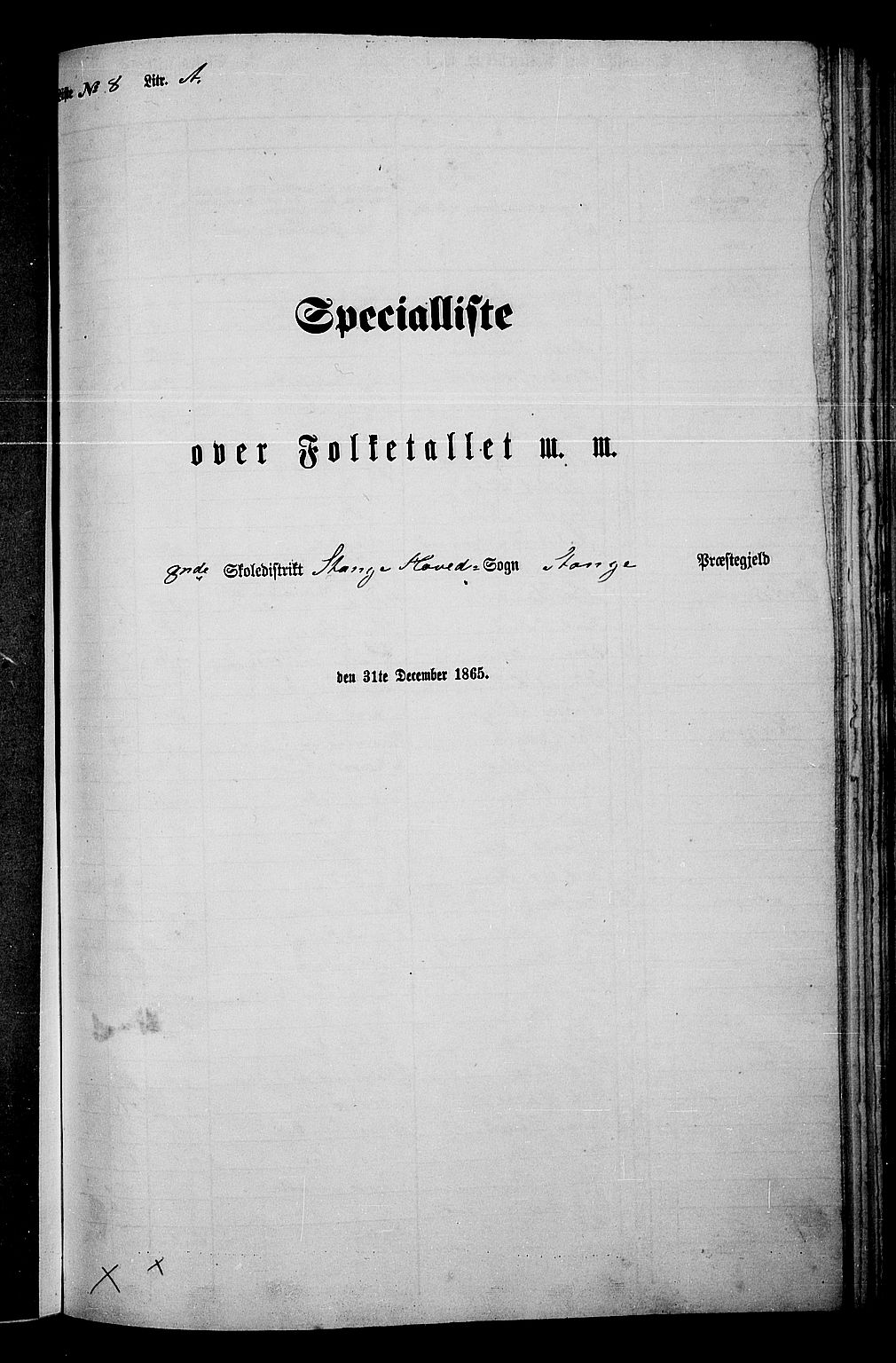 RA, Folketelling 1865 for 0417P Stange prestegjeld, 1865, s. 174