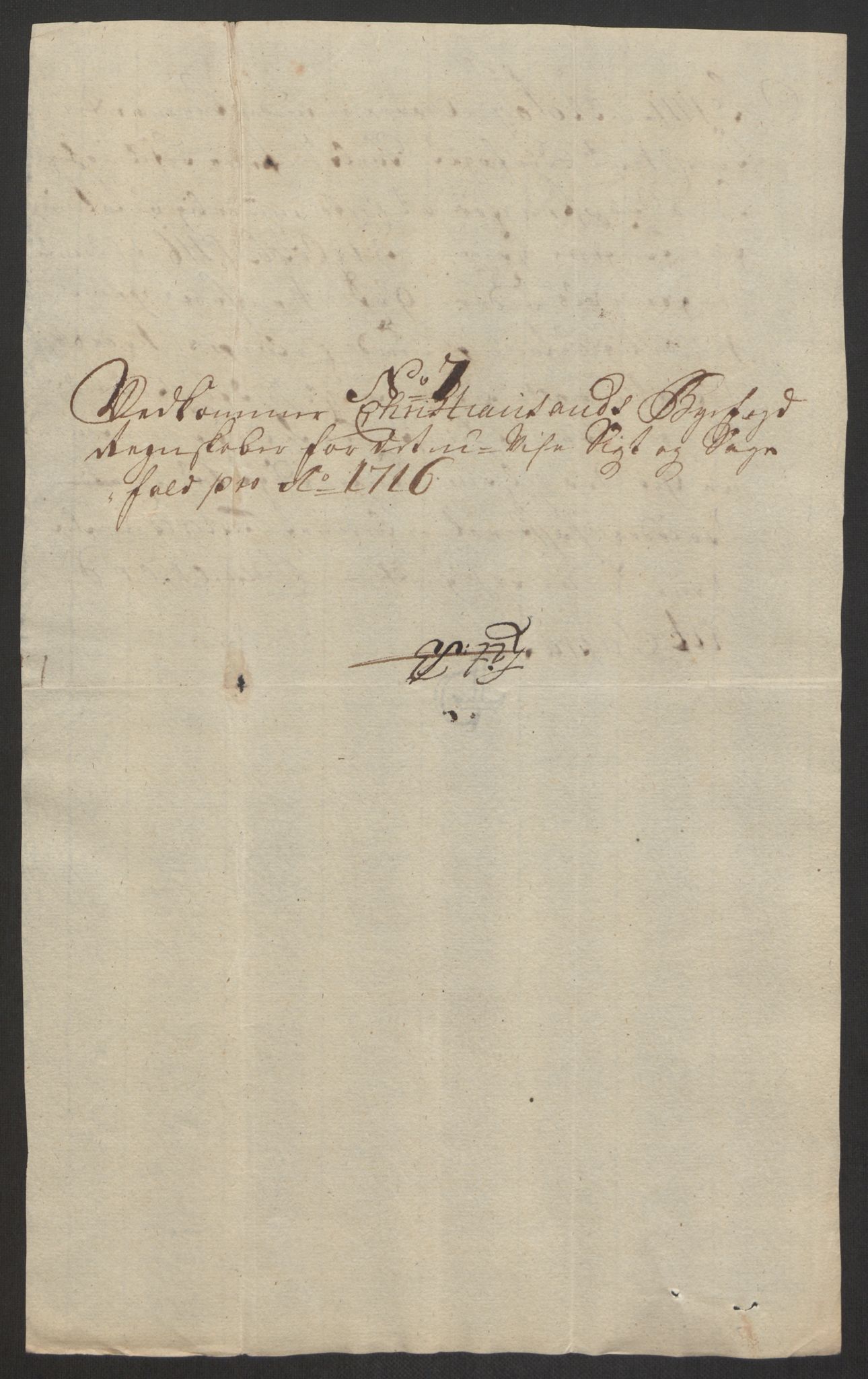 Rentekammeret inntil 1814, Reviderte regnskaper, Byregnskaper, AV/RA-EA-4066/R/Rm/L0285: [M18] Sikt og sakefall, 1681-1718, s. 539