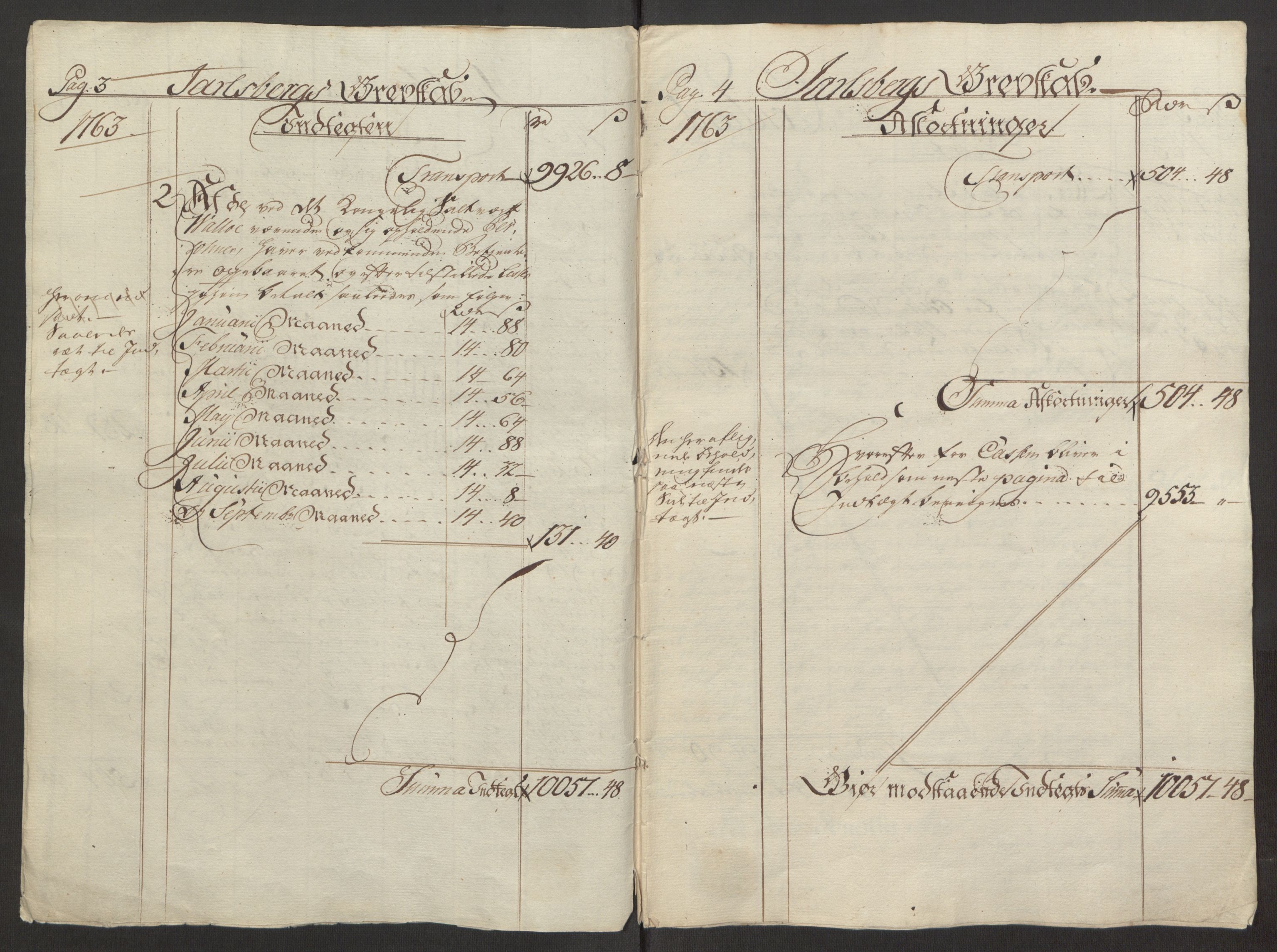 Rentekammeret inntil 1814, Reviderte regnskaper, Fogderegnskap, RA/EA-4092/R32/L1960: Ekstraskatten Jarlsberg grevskap, 1762-1772, s. 25