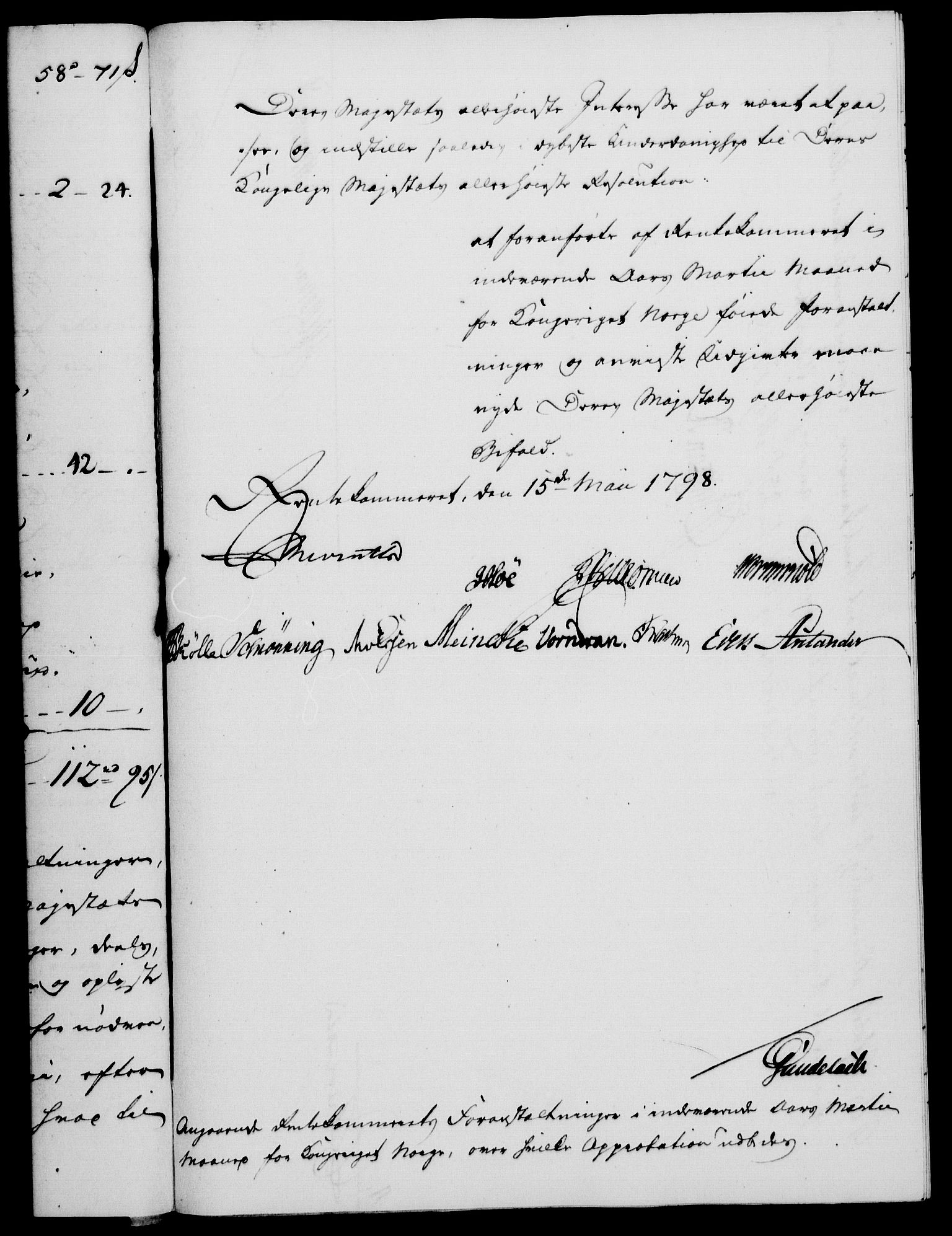 Rentekammeret, Kammerkanselliet, RA/EA-3111/G/Gf/Gfa/L0080: Norsk relasjons- og resolusjonsprotokoll (merket RK 52.80), 1798, s. 333