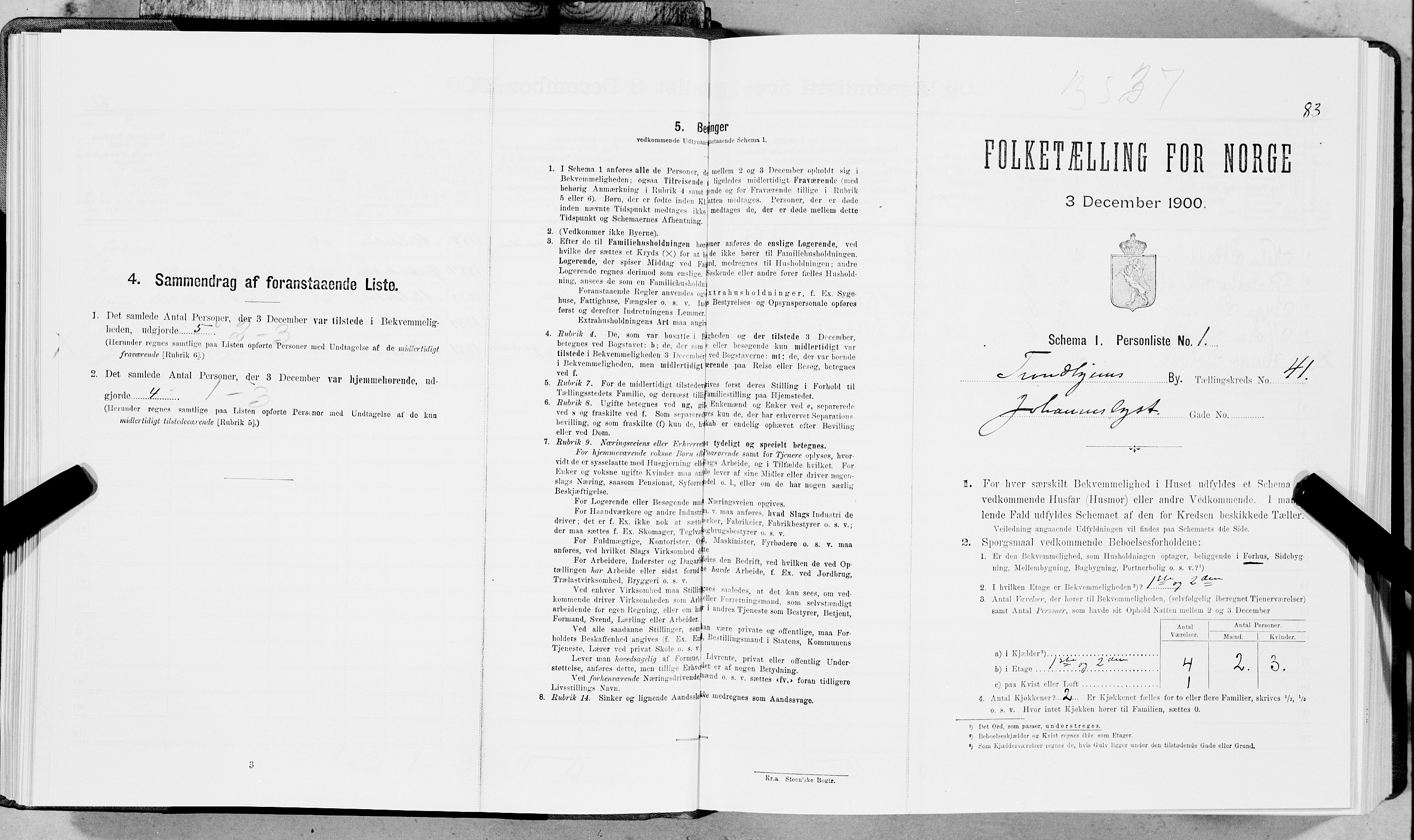 SAT, Folketelling 1900 for 1601 Trondheim kjøpstad, 1900, s. 6831