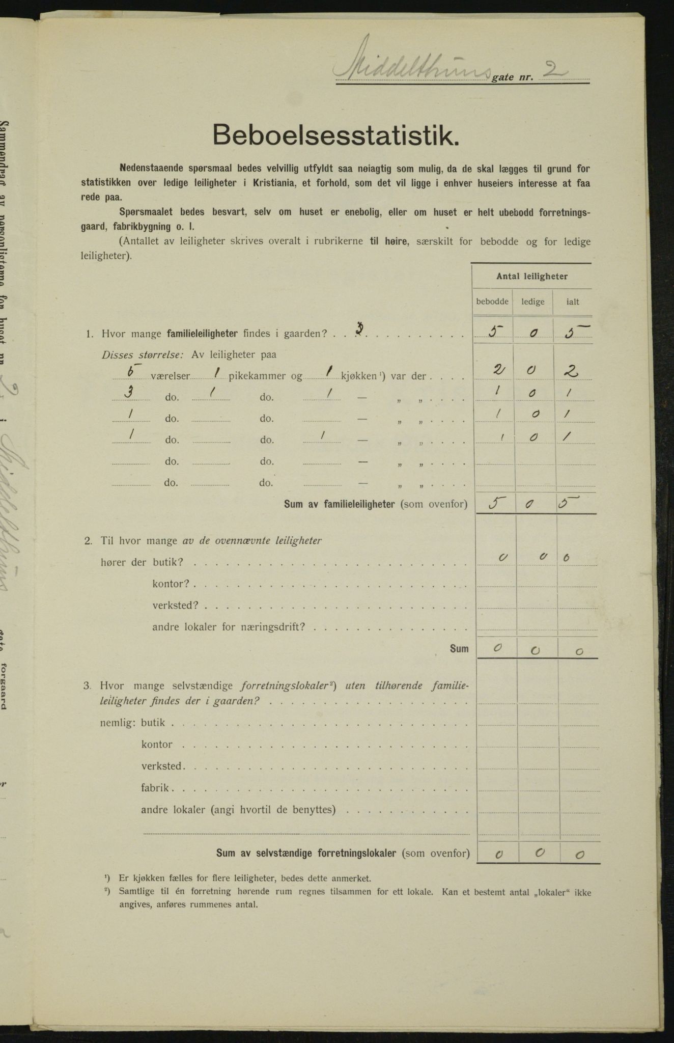 OBA, Kommunal folketelling 1.2.1912 for Kristiania, 1912, s. 65814