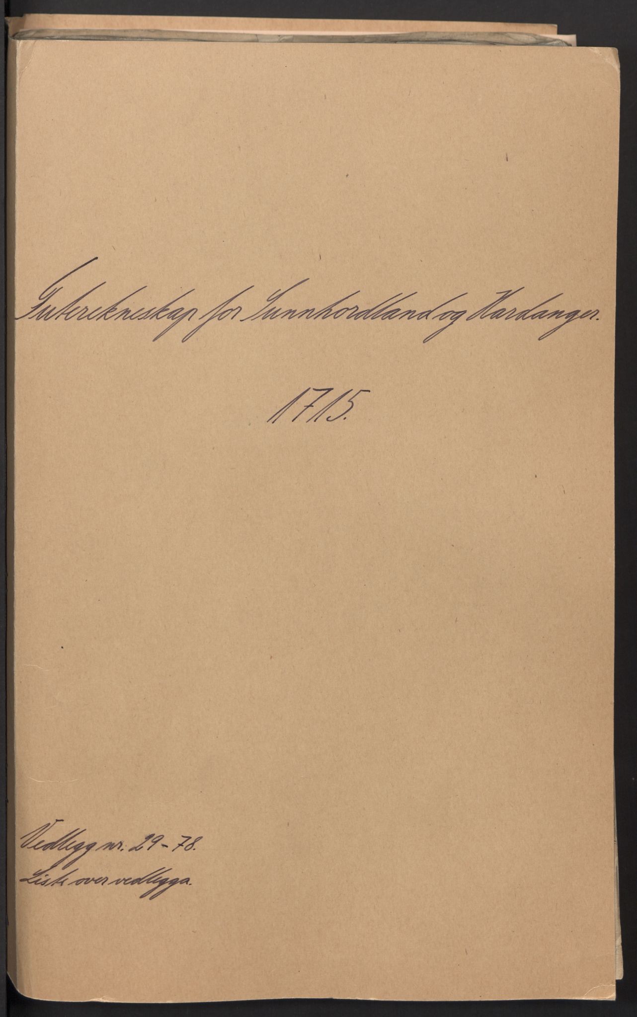 Rentekammeret inntil 1814, Reviderte regnskaper, Fogderegnskap, RA/EA-4092/R48/L2991: Fogderegnskap Sunnhordland og Hardanger, 1715, s. 209