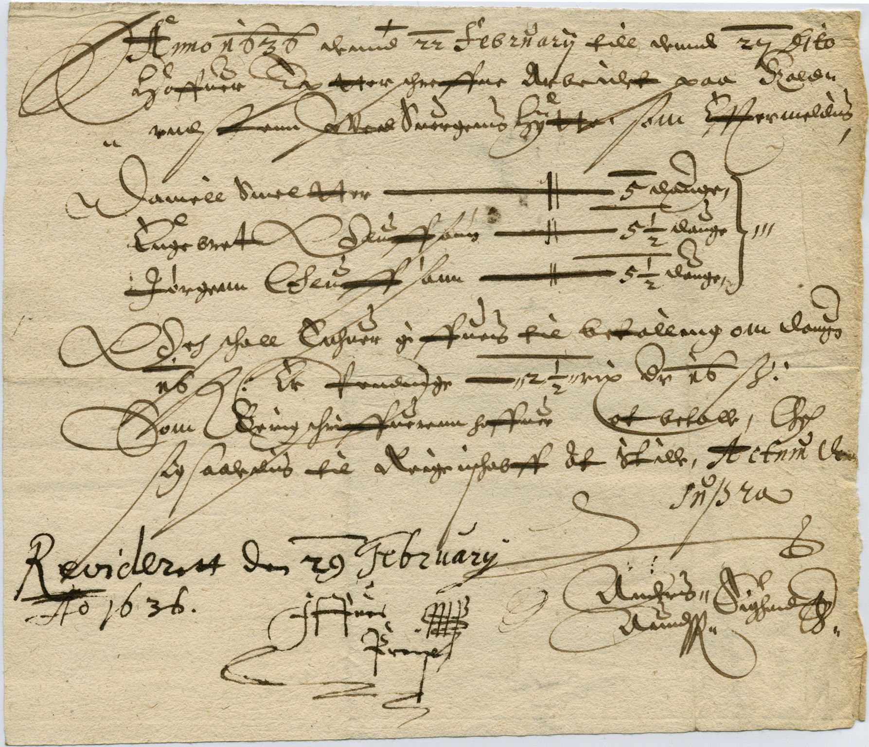 Kvikne Kobberverk, MIST/OI-A-6009/D/Da/L0001/0001: Brev og dokumenter / Dokument vedrørende Kvikne grube, 1636