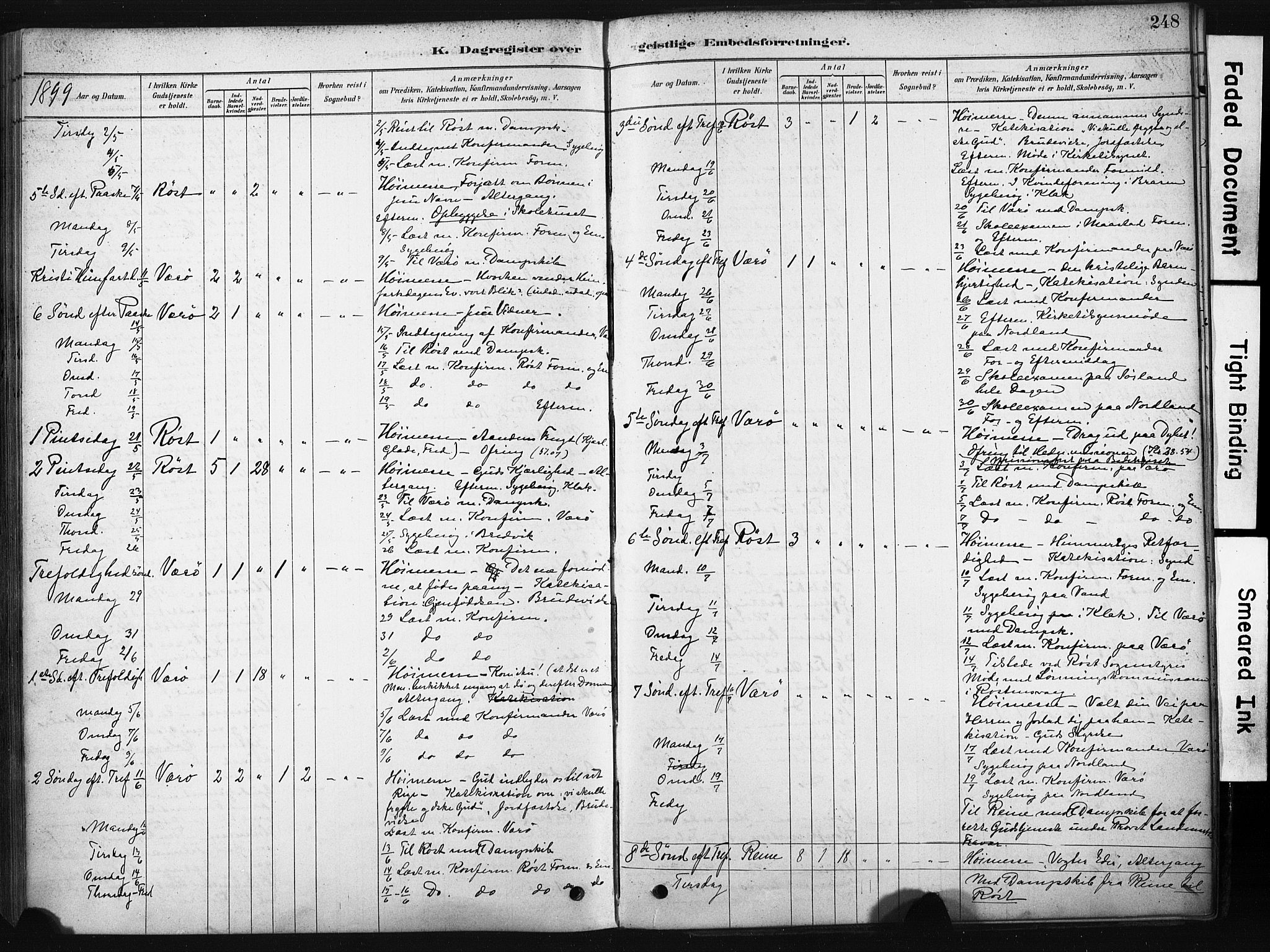 Ministerialprotokoller, klokkerbøker og fødselsregistre - Nordland, AV/SAT-A-1459/808/L0128: Ministerialbok nr. 808A01, 1880-1902, s. 248