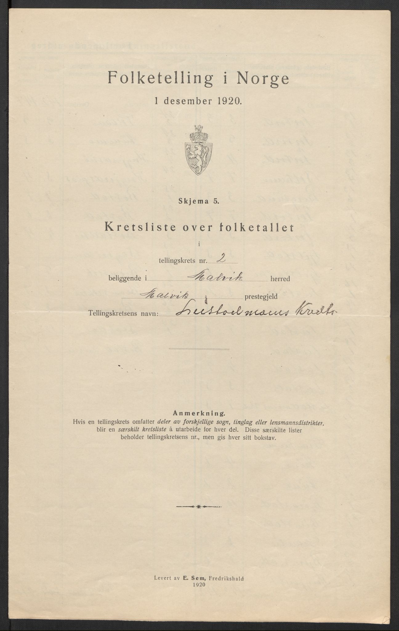 SAT, Folketelling 1920 for 1663 Malvik herred, 1920, s. 13