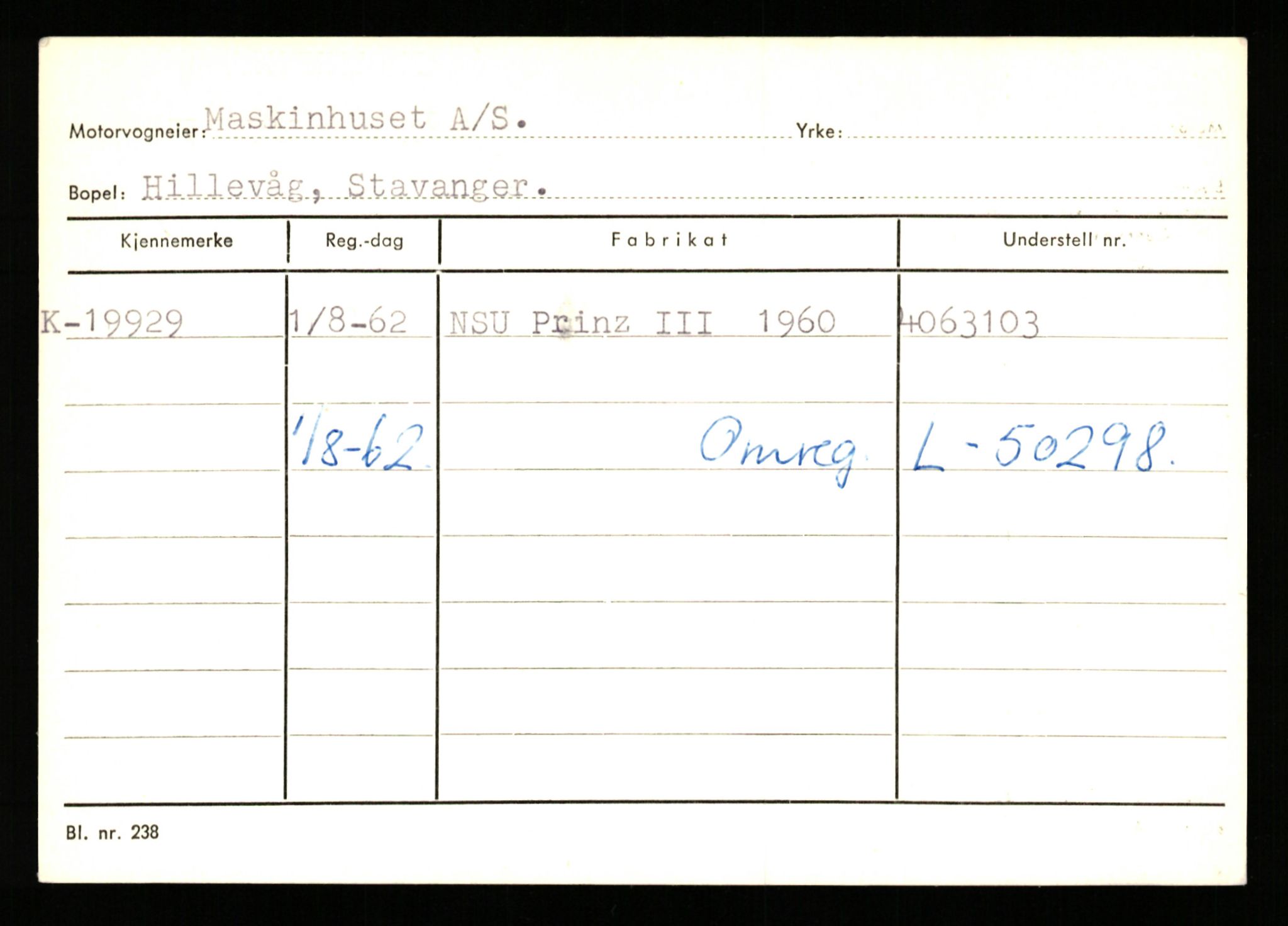 Stavanger trafikkstasjon, AV/SAST-A-101942/0/G/L0004: Registreringsnummer: 15497 - 22957, 1930-1971, s. 1956