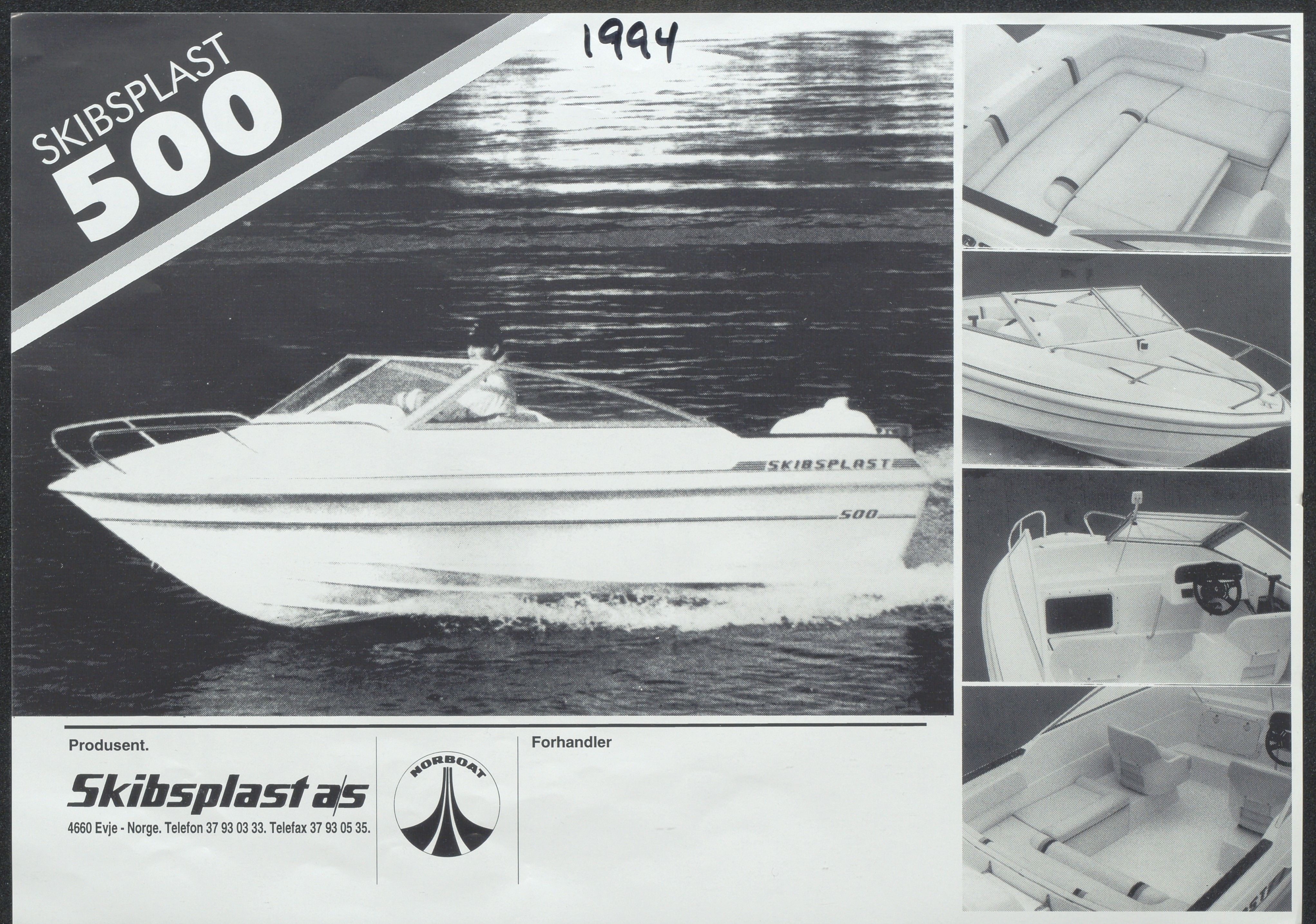 Skibsplast, AAKS/PA-2968/01/X/X01/L0002/0018: Brosjyrer / Skibsplast 500 (1994-2005), 1994-2005