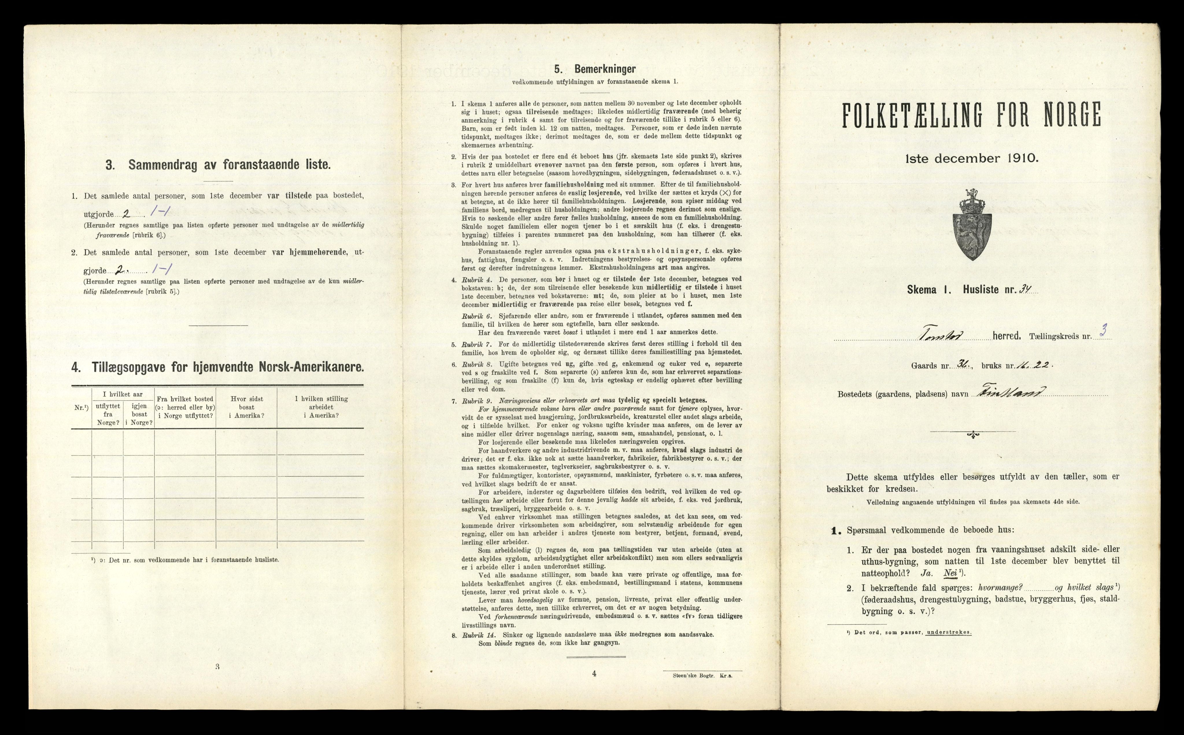 RA, Folketelling 1910 for 1046 Tonstad herred, 1910, s. 158