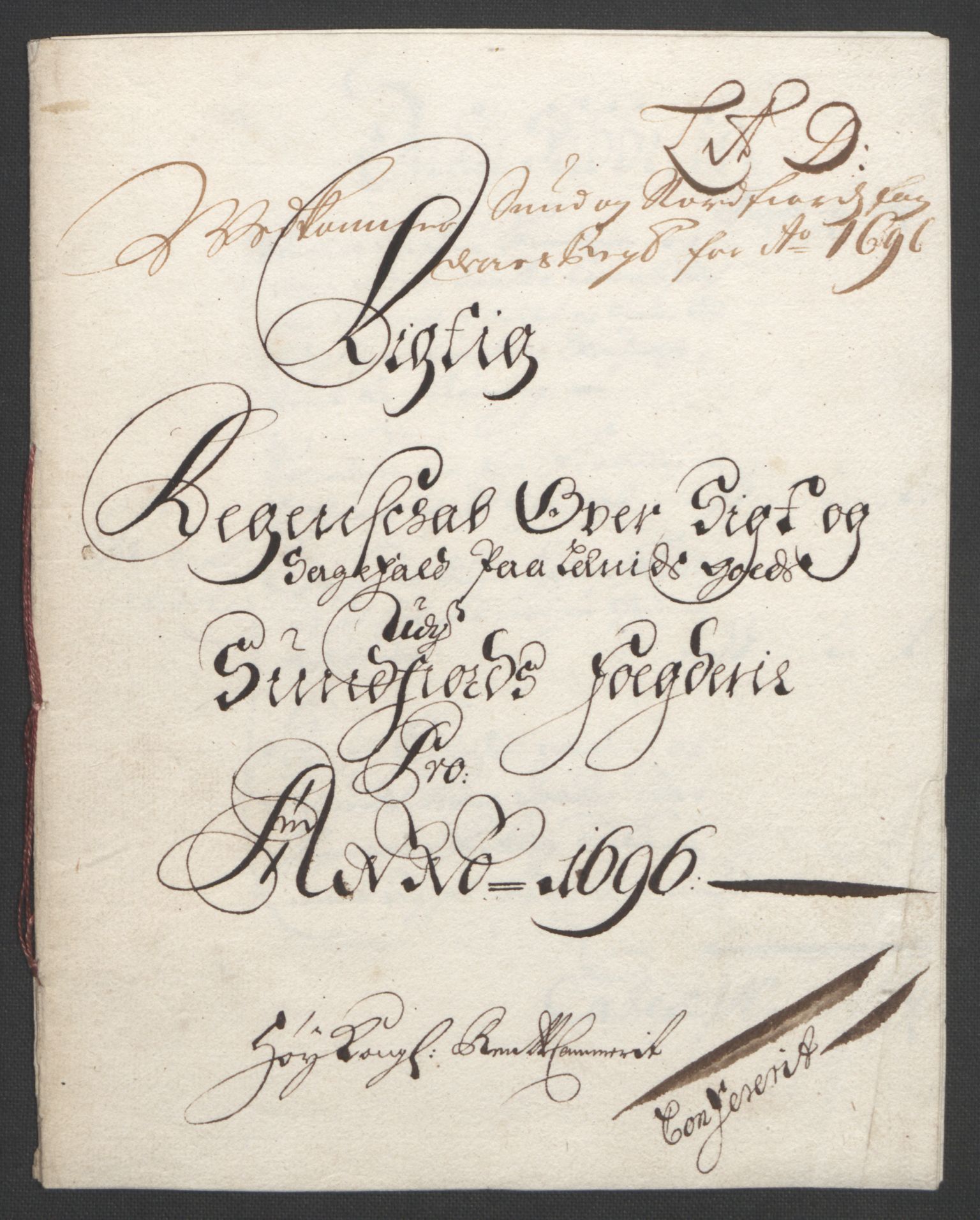 Rentekammeret inntil 1814, Reviderte regnskaper, Fogderegnskap, RA/EA-4092/R53/L3422: Fogderegnskap Sunn- og Nordfjord, 1695-1696, s. 280