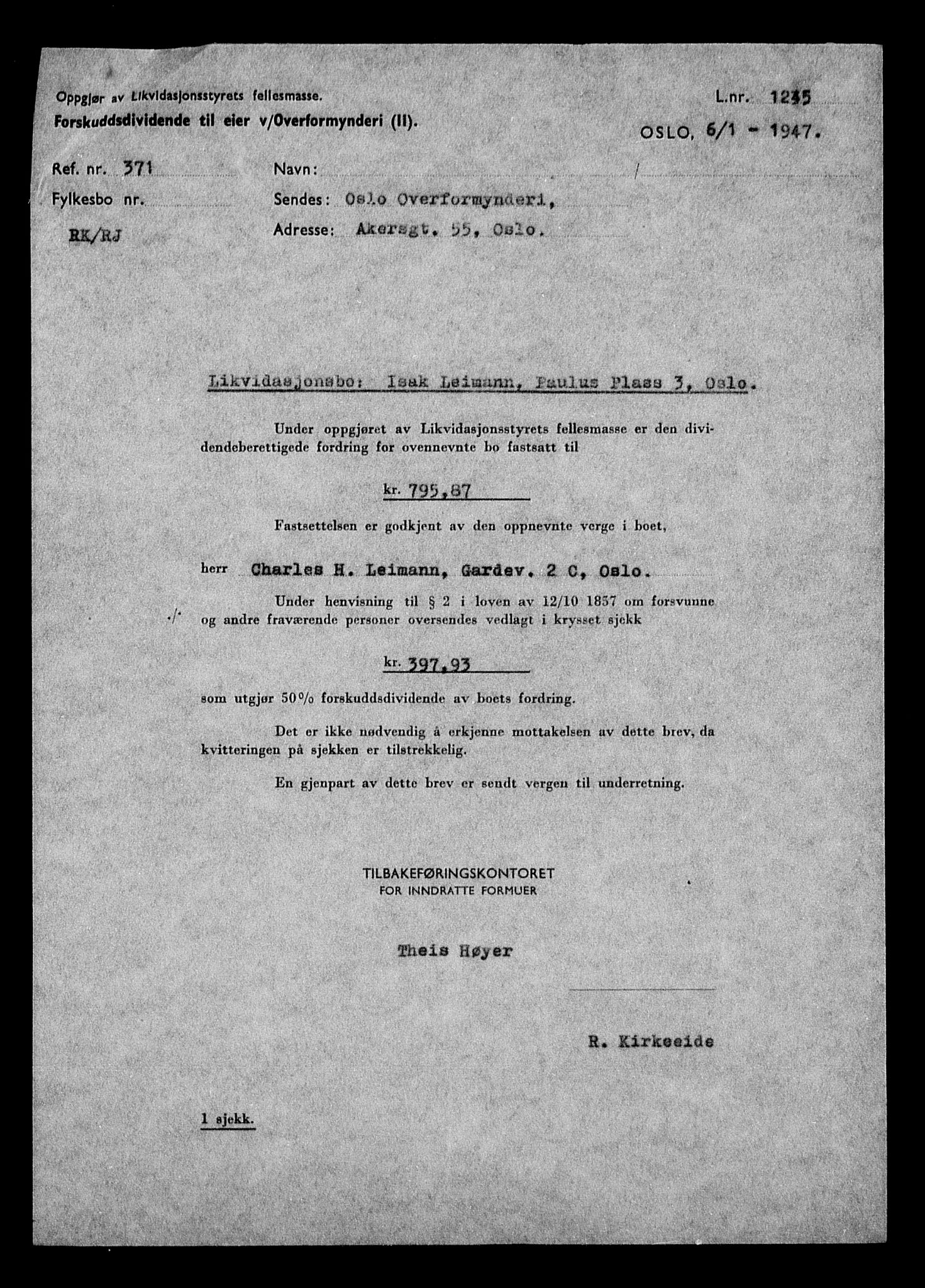 Justisdepartementet, Tilbakeføringskontoret for inndratte formuer, RA/S-1564/H/Hc/Hcc/L0955: --, 1945-1947, s. 536