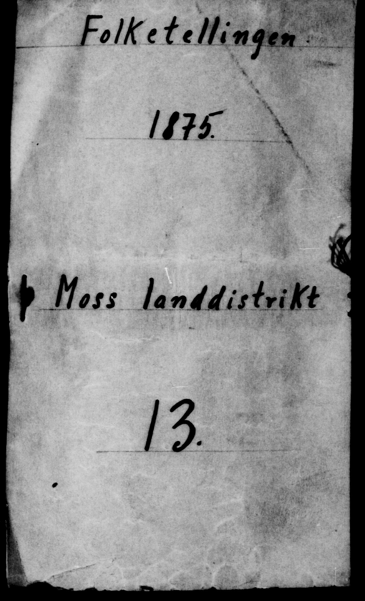 RA, Folketelling 1875 for 0194L Moss prestegjeld, Moss landsokn, 1875, s. 13