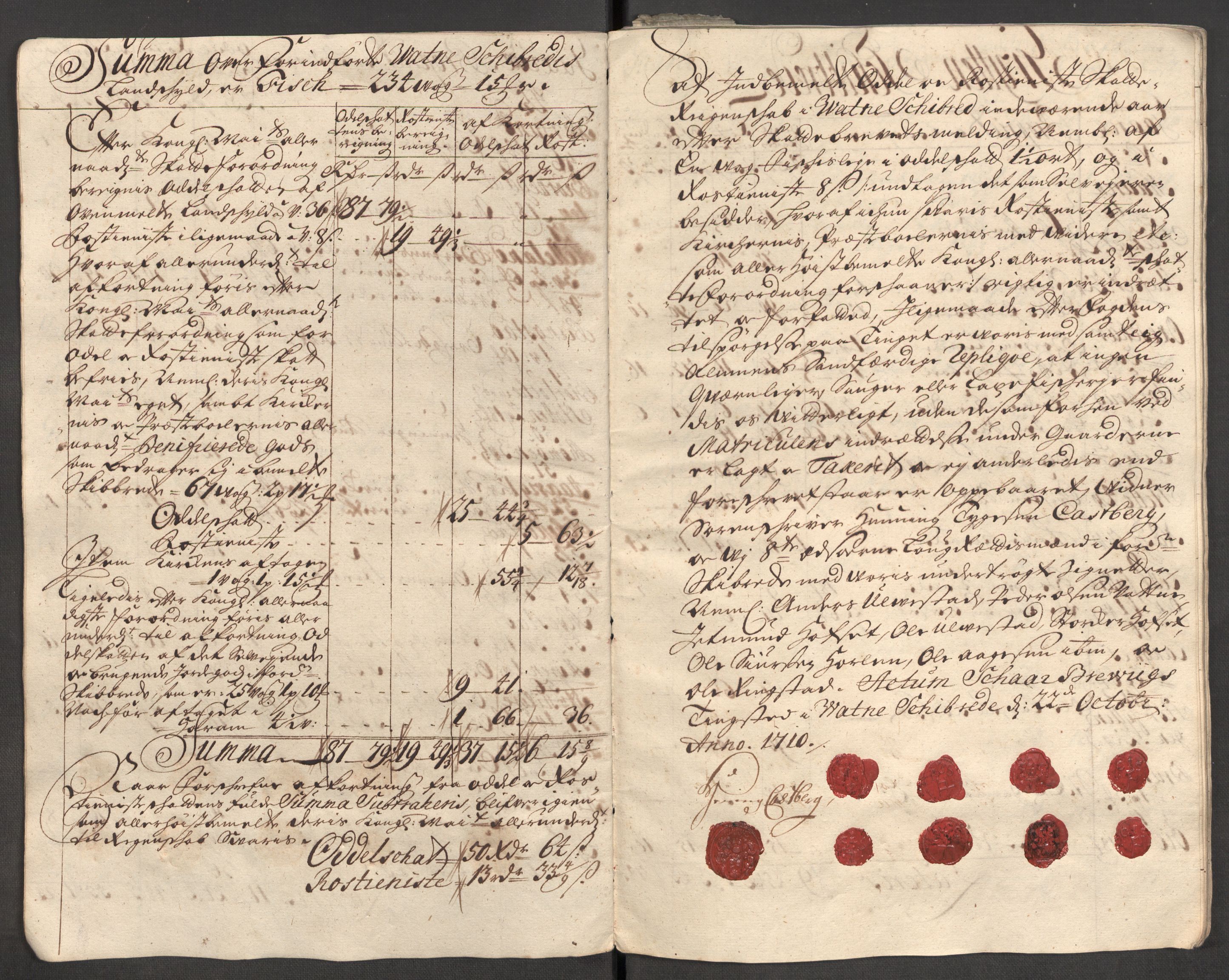 Rentekammeret inntil 1814, Reviderte regnskaper, Fogderegnskap, AV/RA-EA-4092/R54/L3563: Fogderegnskap Sunnmøre, 1710, s. 55