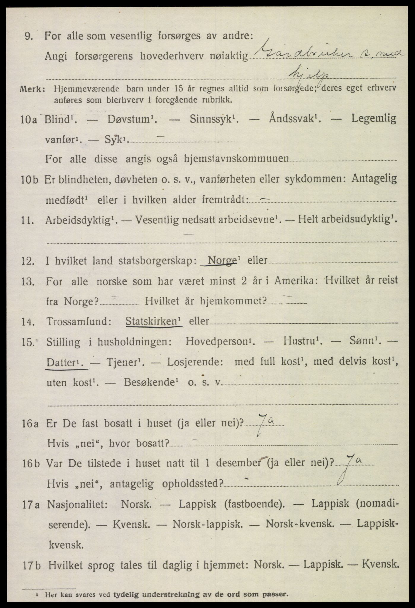 SAT, Folketelling 1920 for 1718 Leksvik herred, 1920, s. 3381