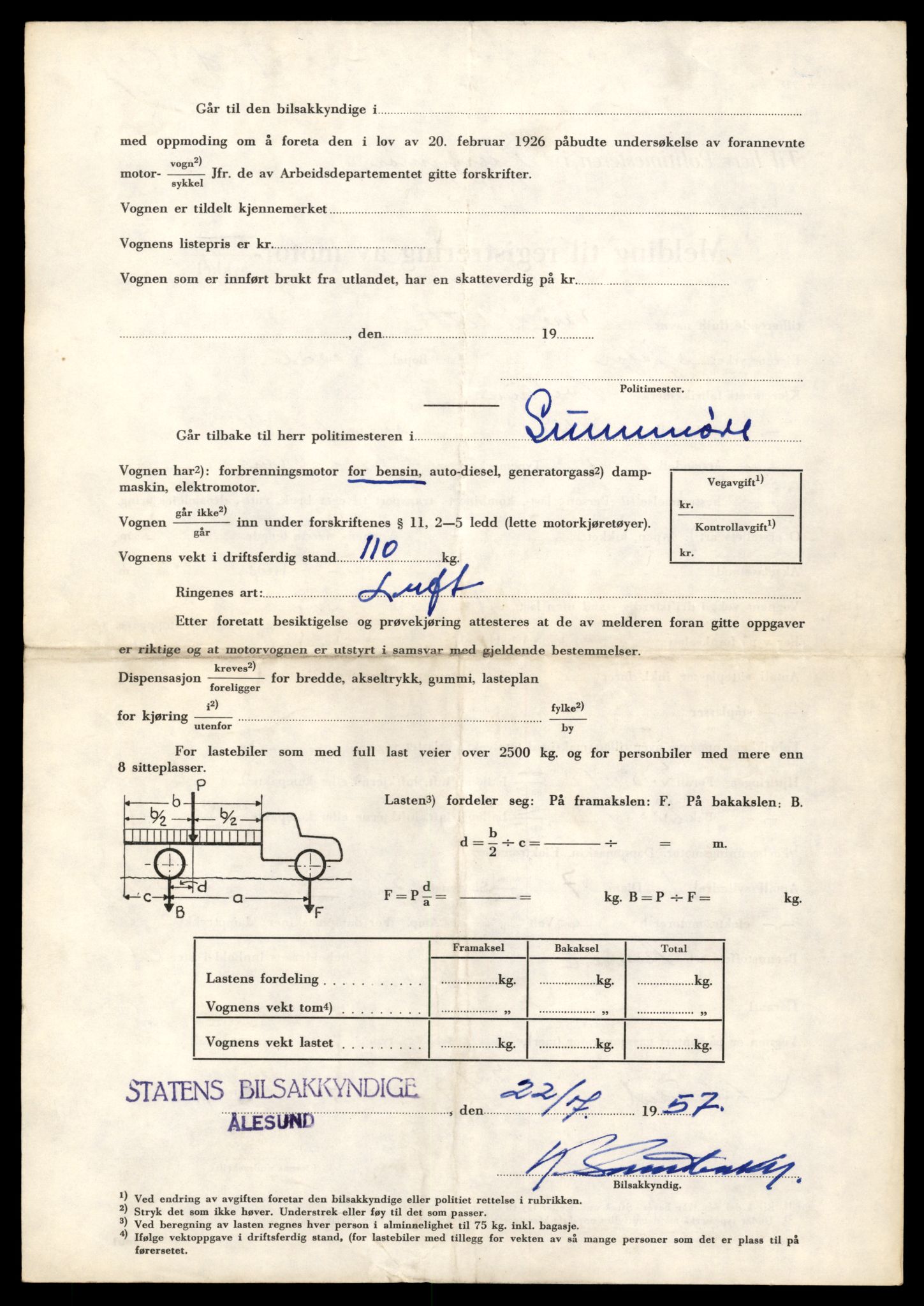 Møre og Romsdal vegkontor - Ålesund trafikkstasjon, AV/SAT-A-4099/F/Fe/L0040: Registreringskort for kjøretøy T 13531 - T 13709, 1927-1998, s. 2408