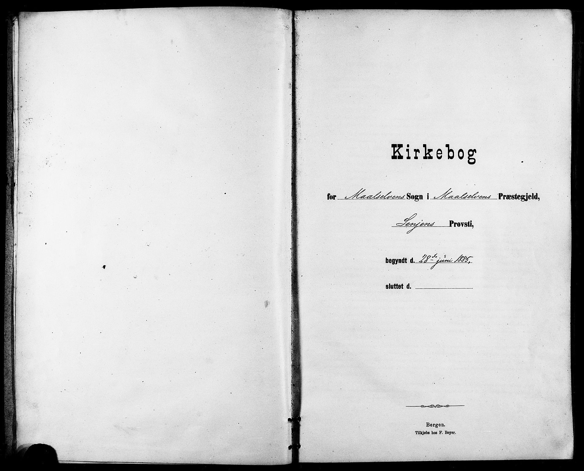 Målselv sokneprestembete, SATØ/S-1311/G/Ga/Gab/L0004klokker: Klokkerbok nr. 4, 1885-1901