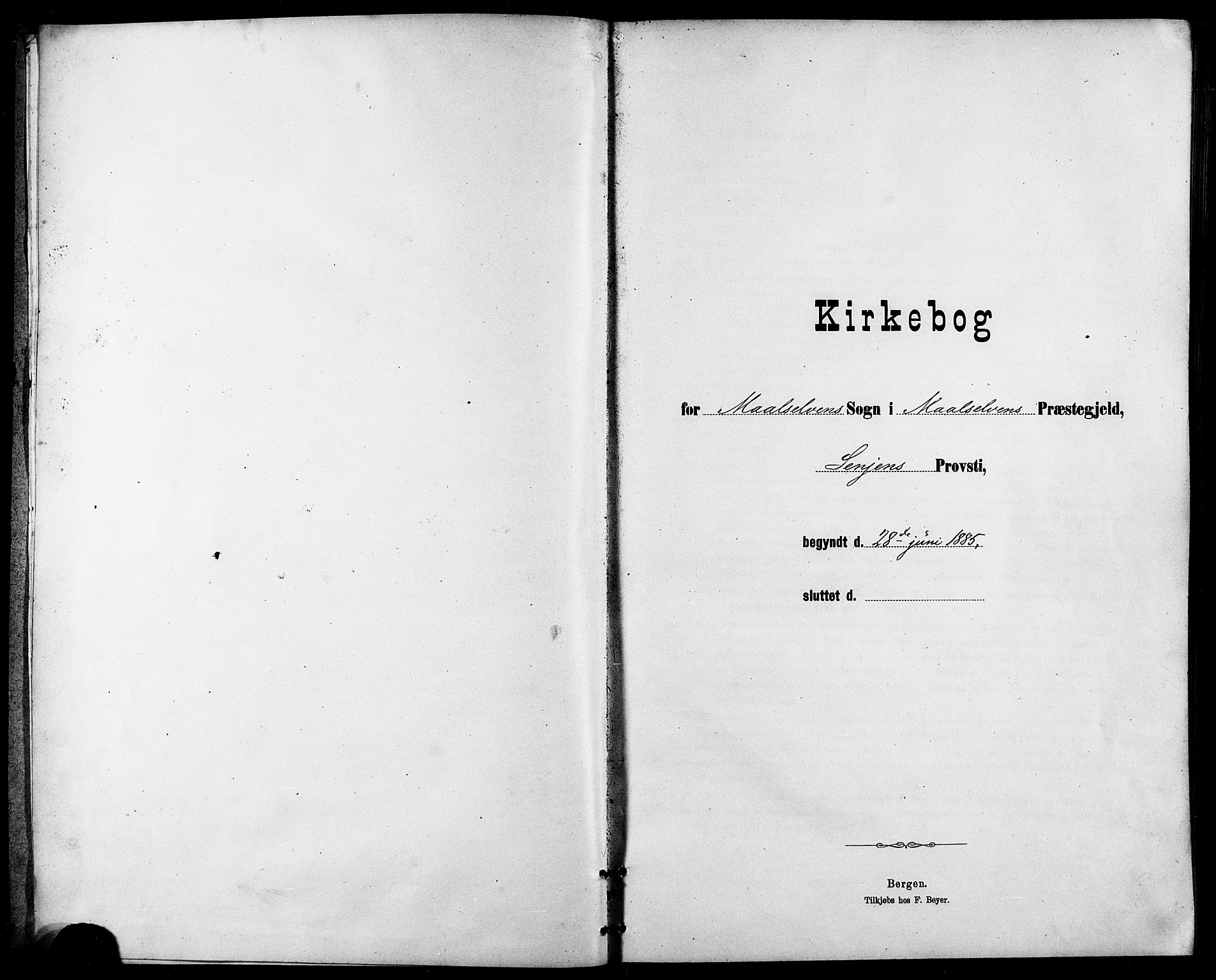 Målselv sokneprestembete, AV/SATØ-S-1311/G/Ga/Gab/L0004klokker: Klokkerbok nr. 4, 1885-1901