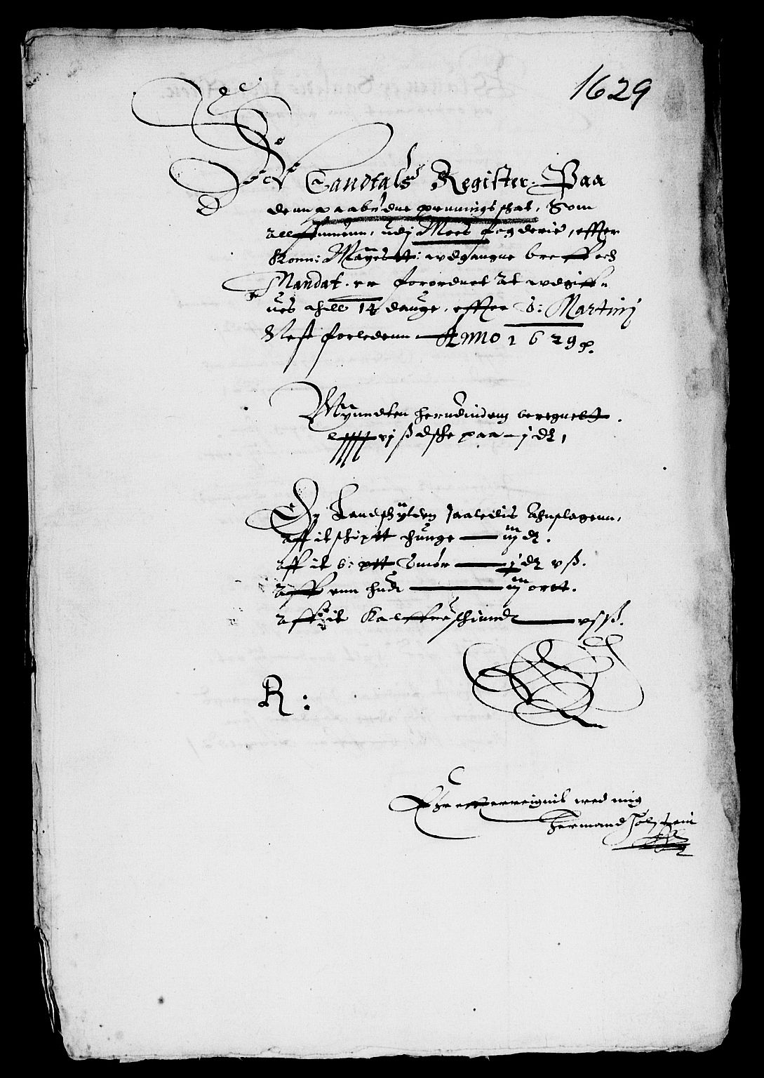 Rentekammeret inntil 1814, Reviderte regnskaper, Lensregnskaper, AV/RA-EA-5023/R/Rb/Rba/L0096: Akershus len, 1629-1630