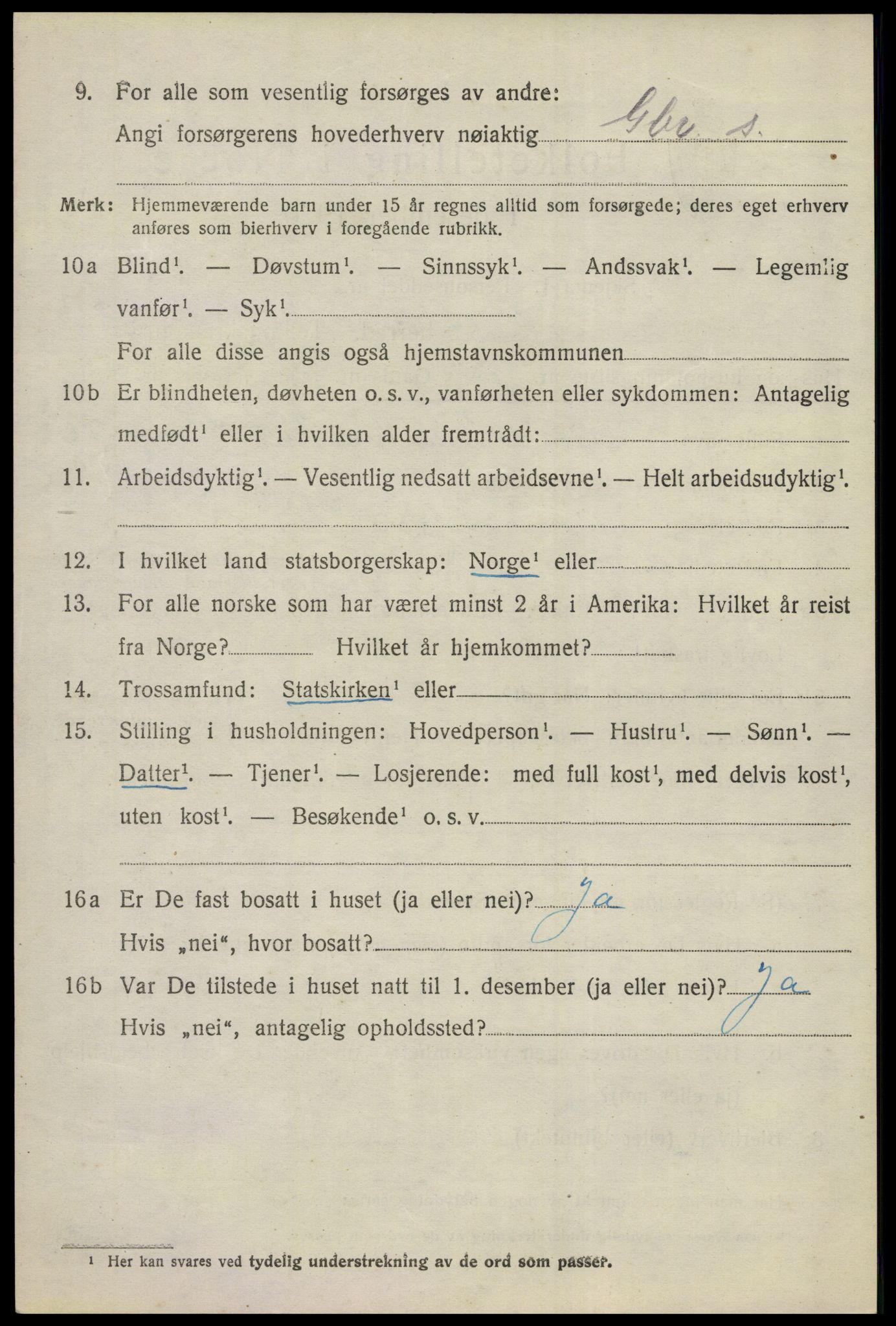 SAKO, Folketelling 1920 for 0619 Ål herred, 1920, s. 3073