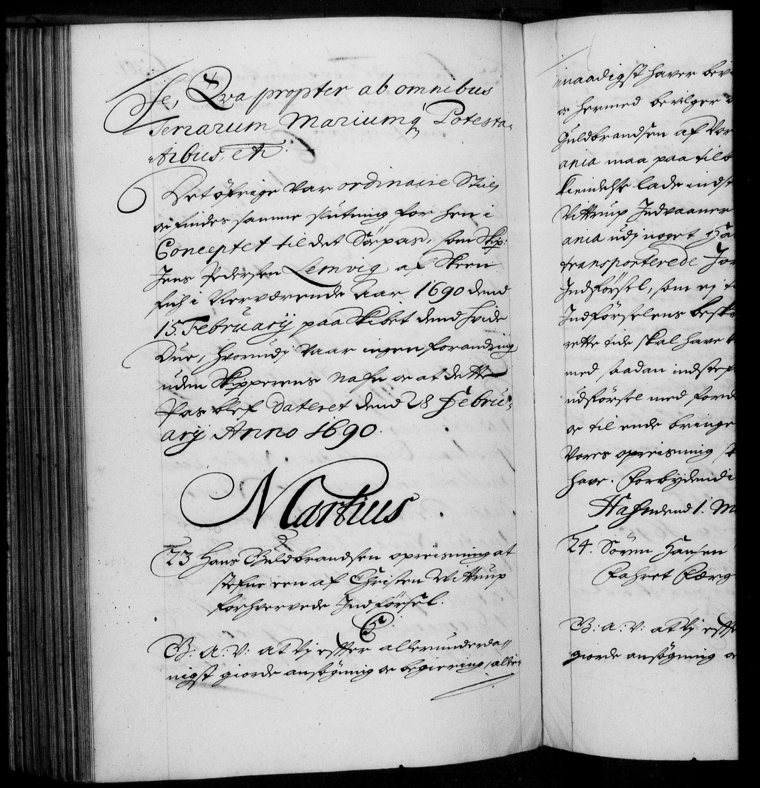 Danske Kanselli 1572-1799, RA/EA-3023/F/Fc/Fca/Fcaa/L0015: Norske registre (mikrofilm), 1688-1691, s. 301b