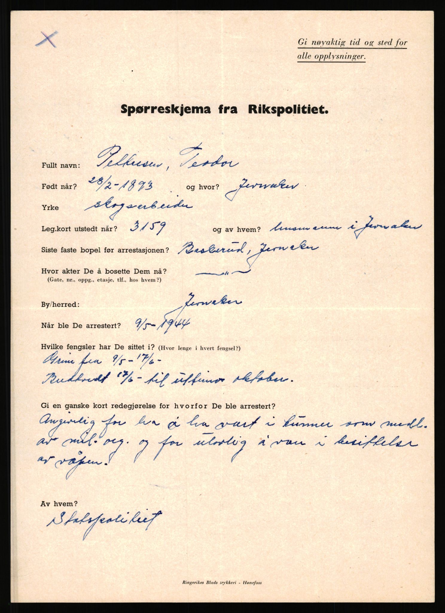 Rikspolitisjefen, AV/RA-S-1560/L/L0014: Pettersen, Aksel - Savosnick, Ernst, 1940-1945, s. 147