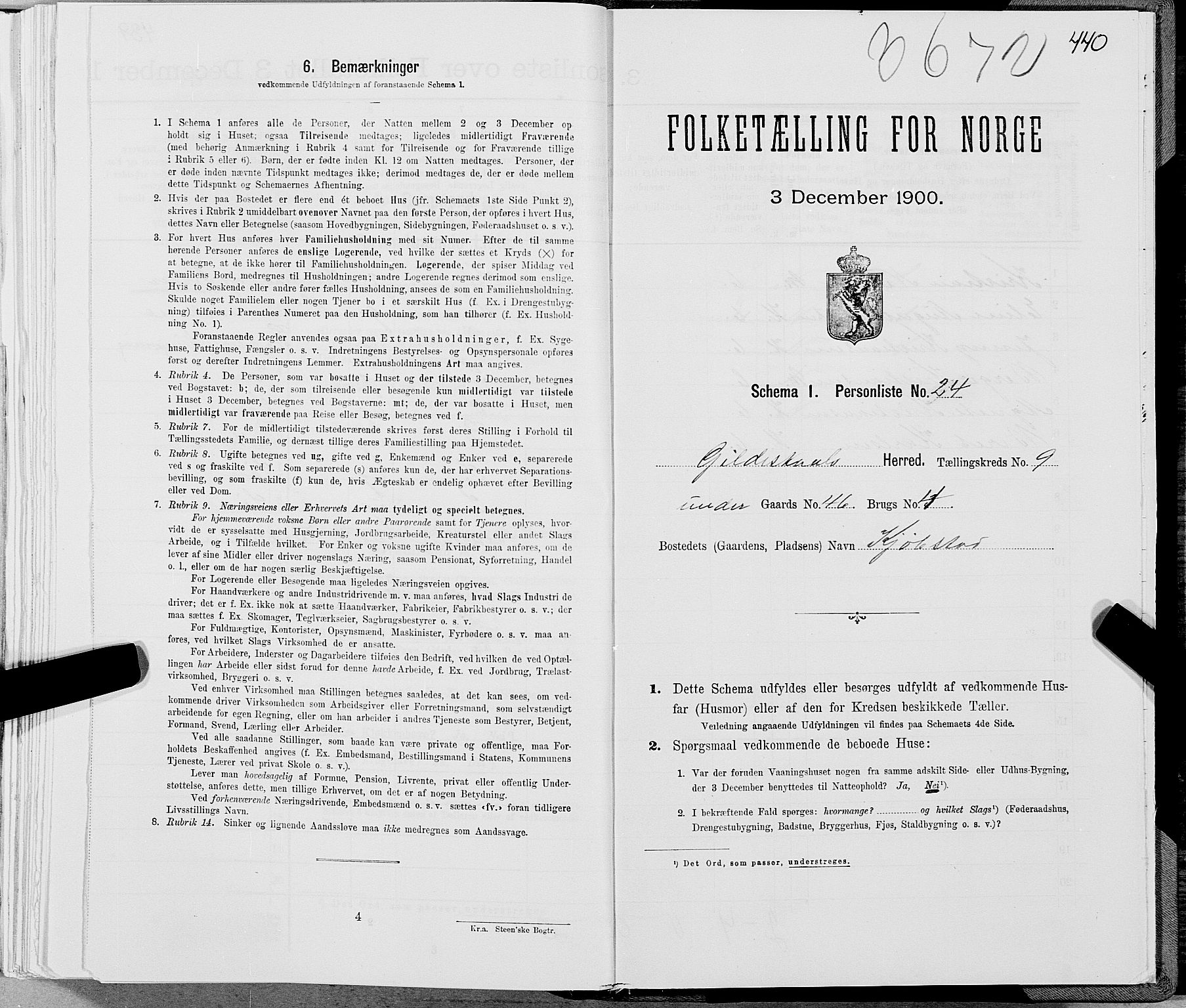 SAT, Folketelling 1900 for 1838 Gildeskål herred, 1900, s. 956