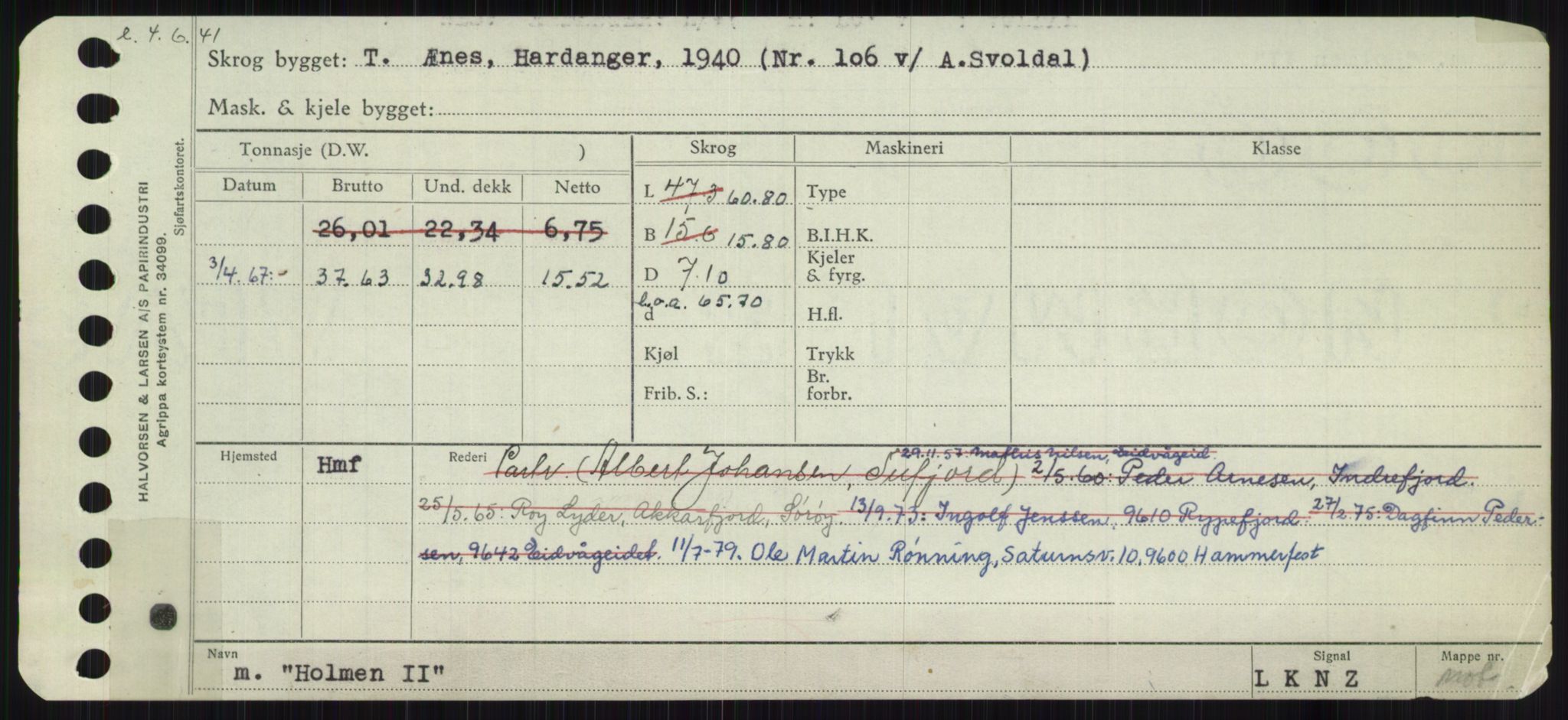 Sjøfartsdirektoratet med forløpere, Skipsmålingen, AV/RA-S-1627/H/Ha/L0003/0001: Fartøy, Hilm-Mar / Fartøy, Hilm-Kol, s. 57