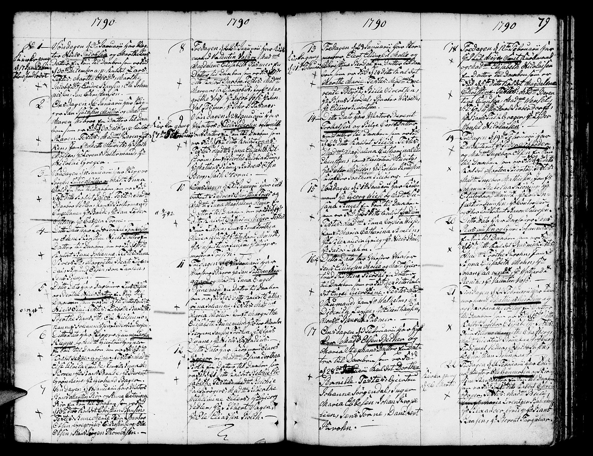 Nykirken Sokneprestembete, AV/SAB-A-77101/H/Haa/L0005: Ministerialbok nr. A 5, 1775-1808, s. 79