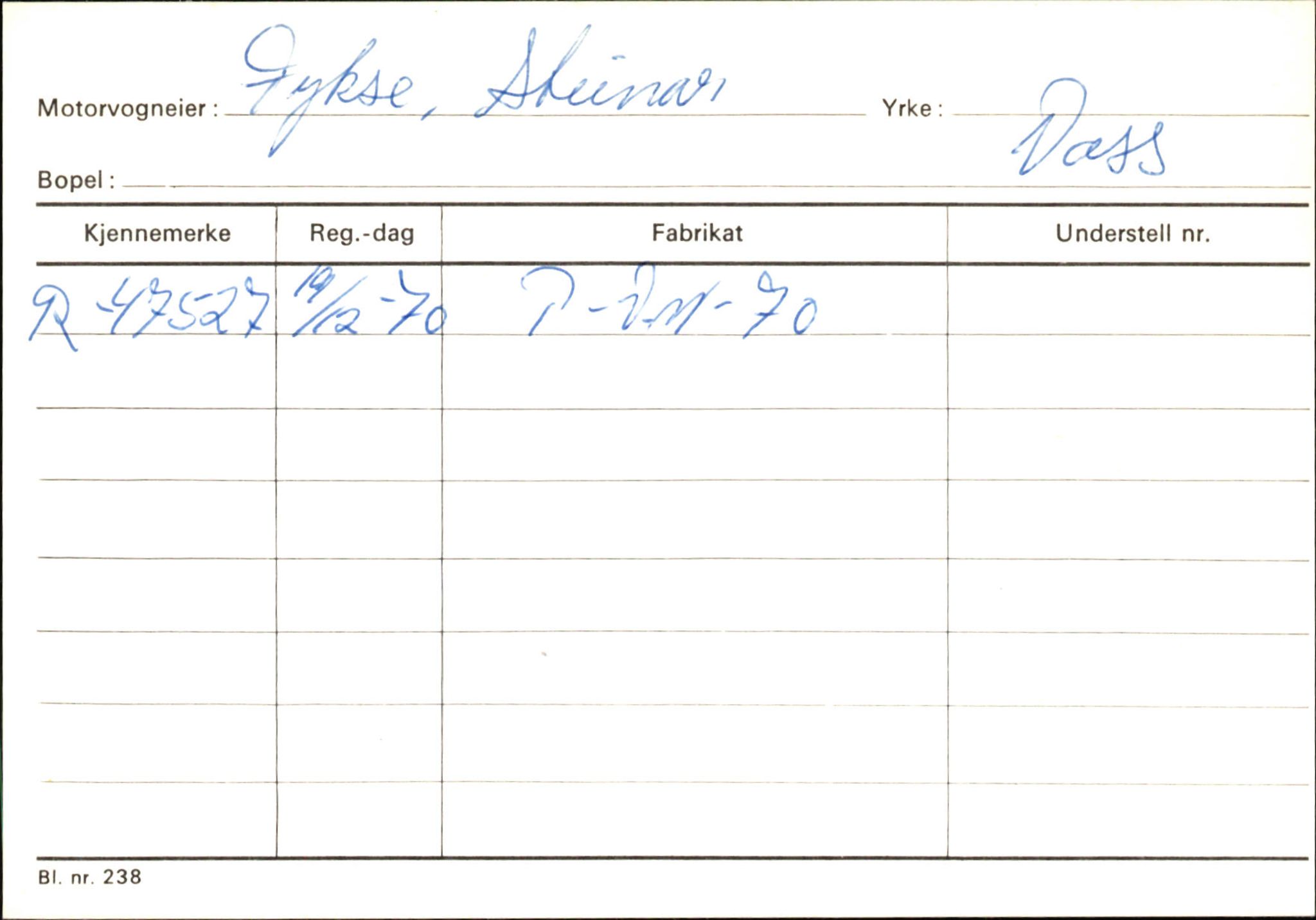 Statens vegvesen, Hordaland vegkontor, AV/SAB-A-5201/2/Ha/L0015: R-eierkort F-G, 1920-1971, s. 11