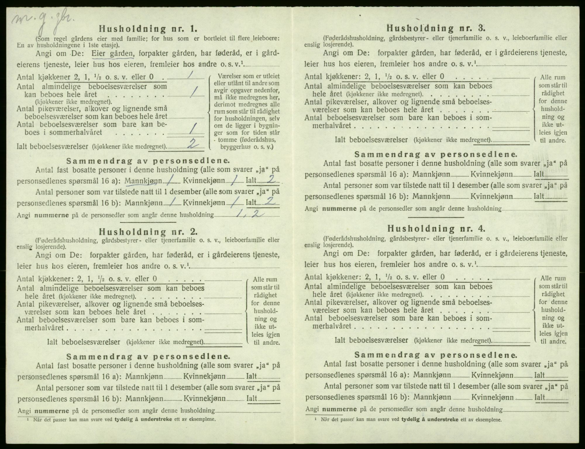 SAB, Folketelling 1920 for 1221 Stord herred, 1920, s. 192