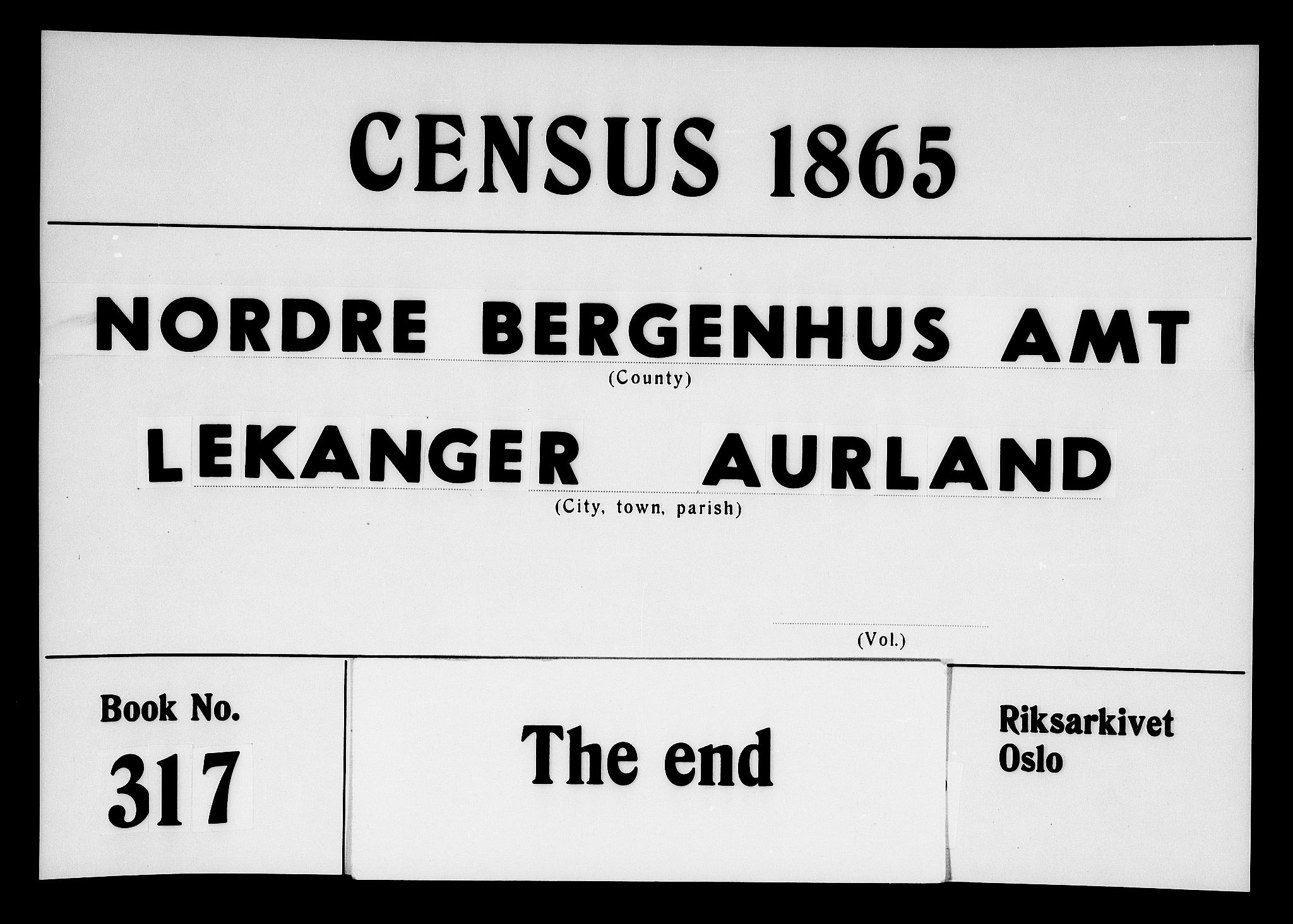 RA, Folketelling 1865 for 1421P Aurland prestegjeld, 1865, s. 110