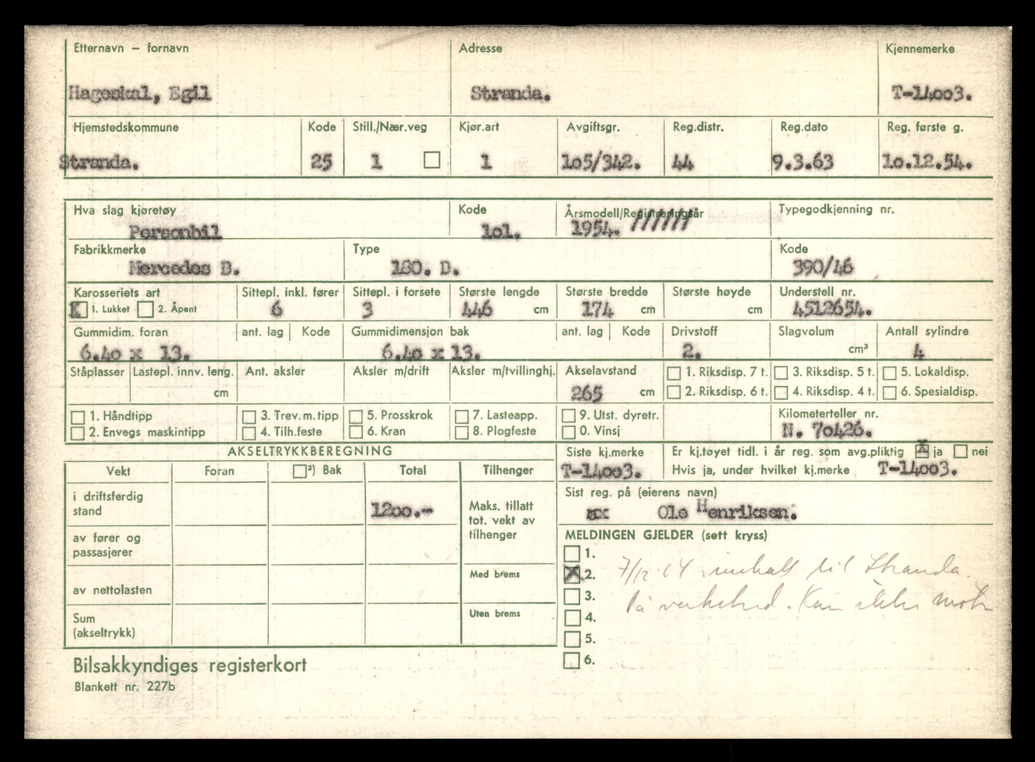 Møre og Romsdal vegkontor - Ålesund trafikkstasjon, AV/SAT-A-4099/F/Fe/L0042: Registreringskort for kjøretøy T 13906 - T 14079, 1927-1998, s. 1323