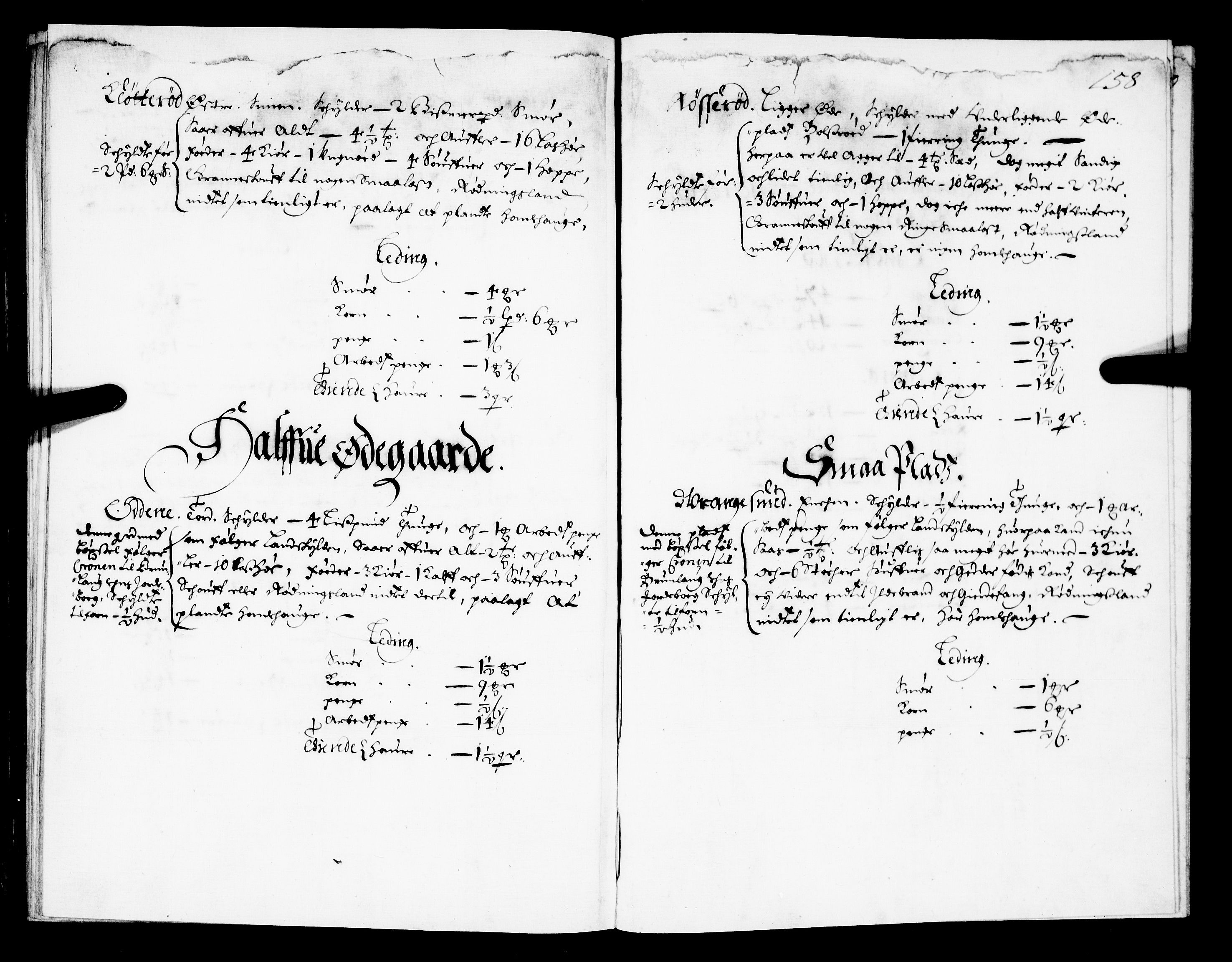 Rentekammeret inntil 1814, Realistisk ordnet avdeling, AV/RA-EA-4070/N/Nb/Nba/L0021: Brunla len, 1667, s. 157b-158a