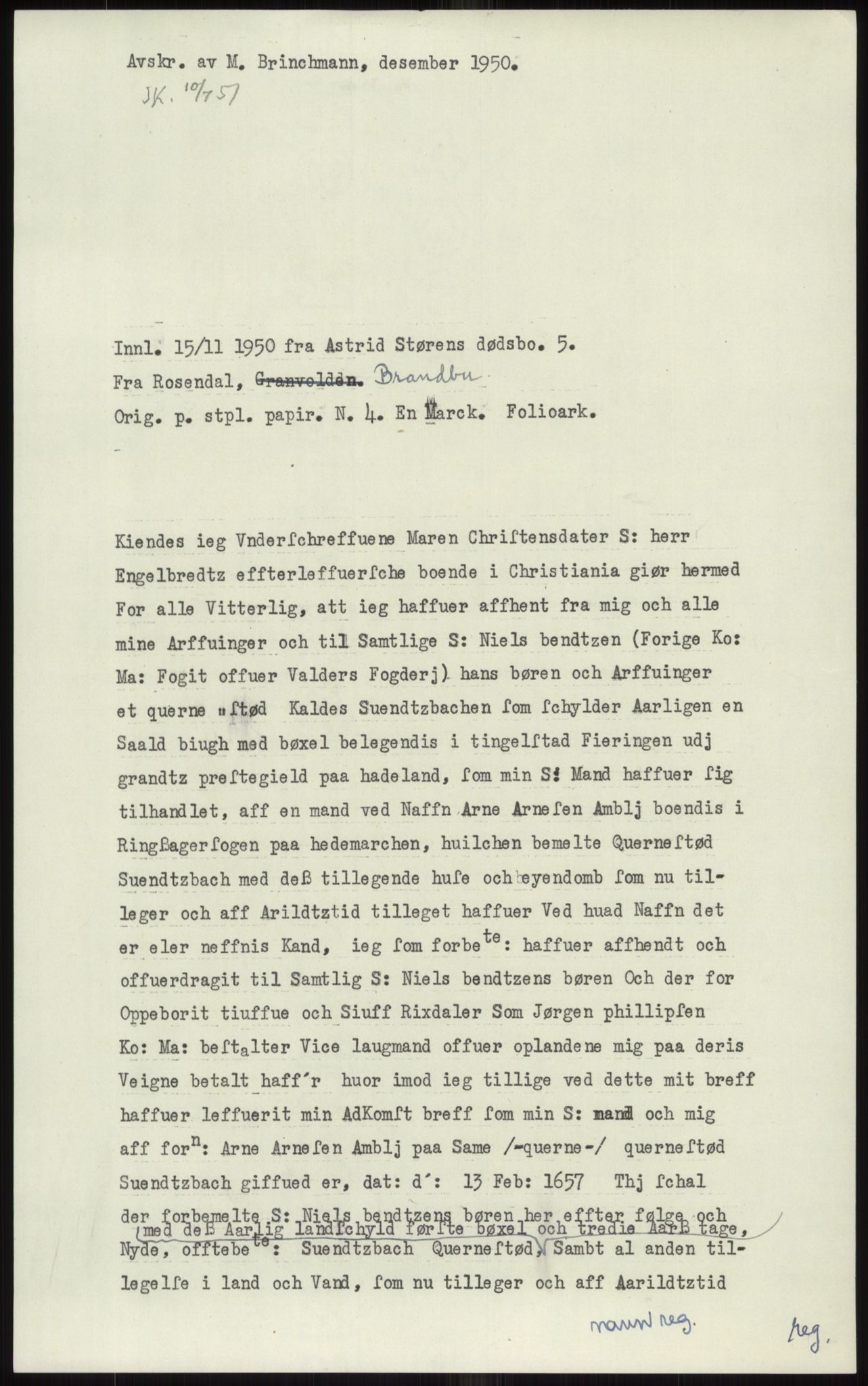Samlinger til kildeutgivelse, Diplomavskriftsamlingen, AV/RA-EA-4053/H/Ha, s. 107